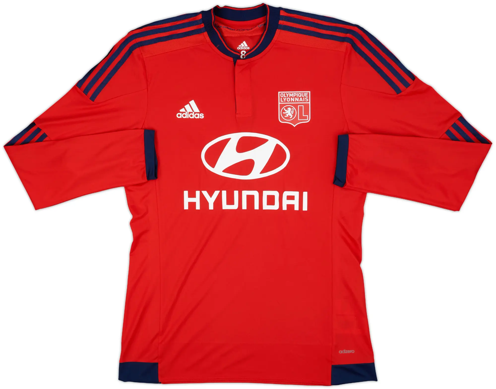 2015-16 Lyon Player Issue Away L/S Shirt - 9/10 - (L)