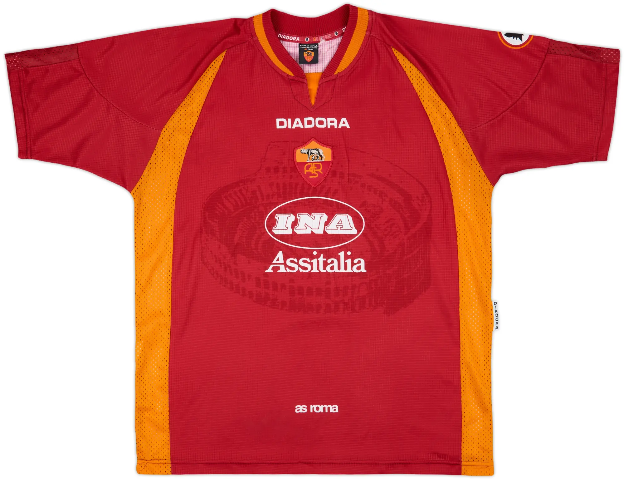 1997-98 Roma Home Shirt - 8/10 - (XL)