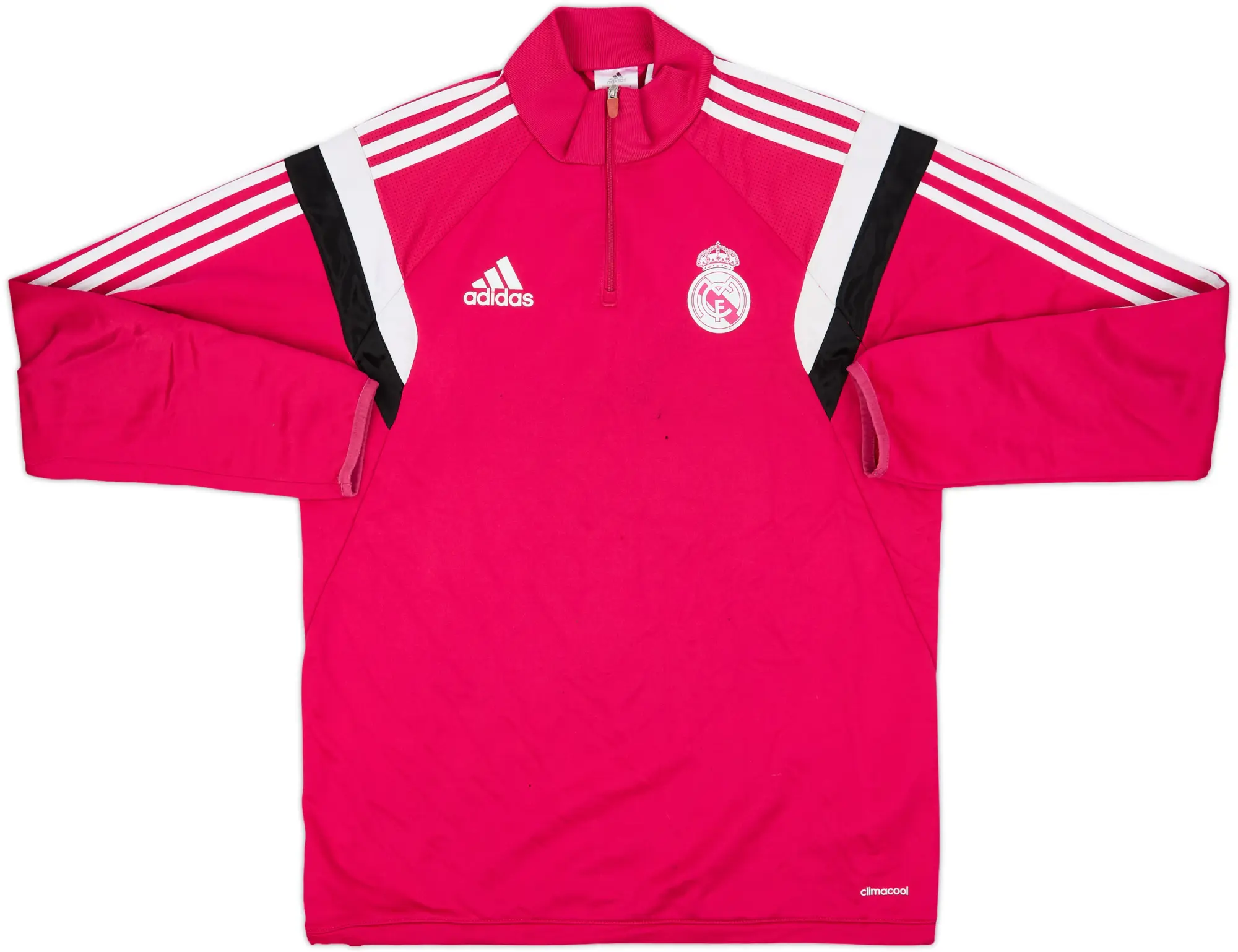 2014-15 Real Madrid adidas 1/4 Zip Drill Top - 5/10 - (M)