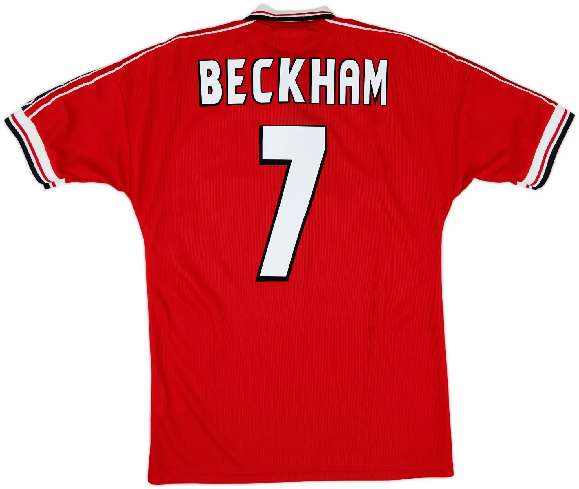 1998-00 Manchester United Home Shirt Beckham #7 - 9/10 - (L)