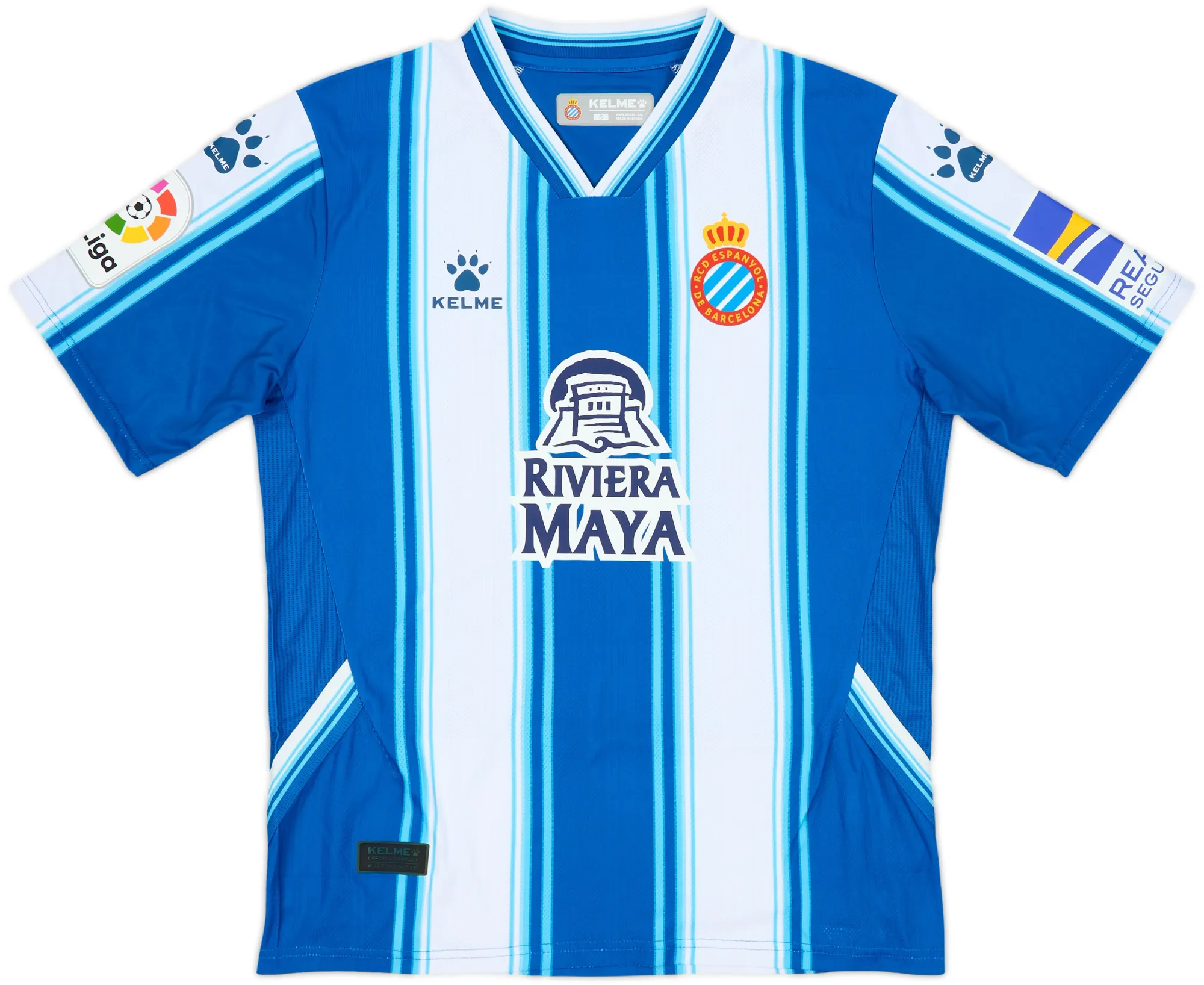 Kelme Espanyol Mens SS Home Shirt 2022/23