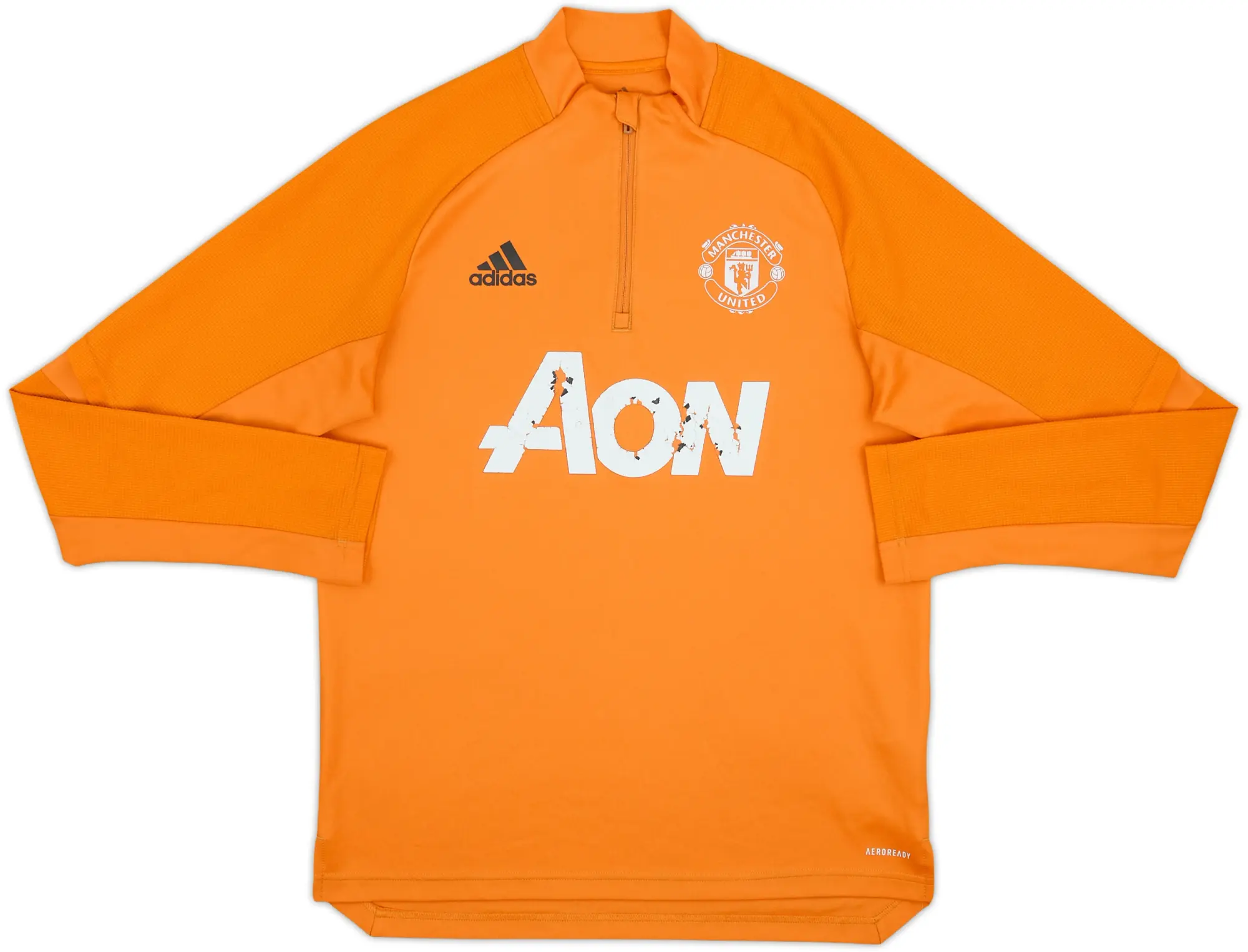 2020-21 Manchester United adidas 1/4 Zip Drill Top - 4/10 - (M)