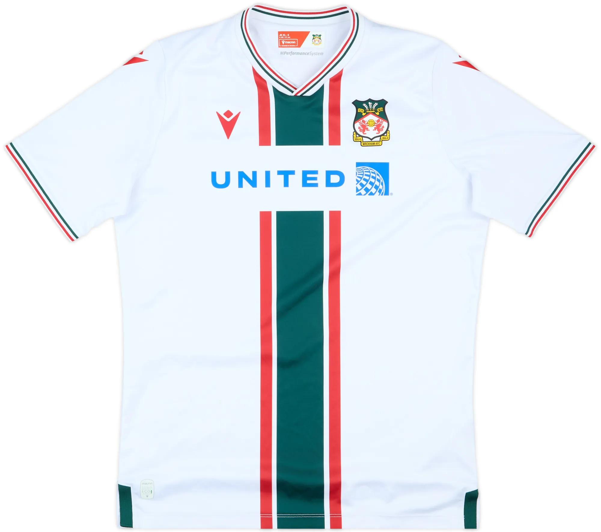 Macron Wrexham Boys SS Away Shirt 2023/24