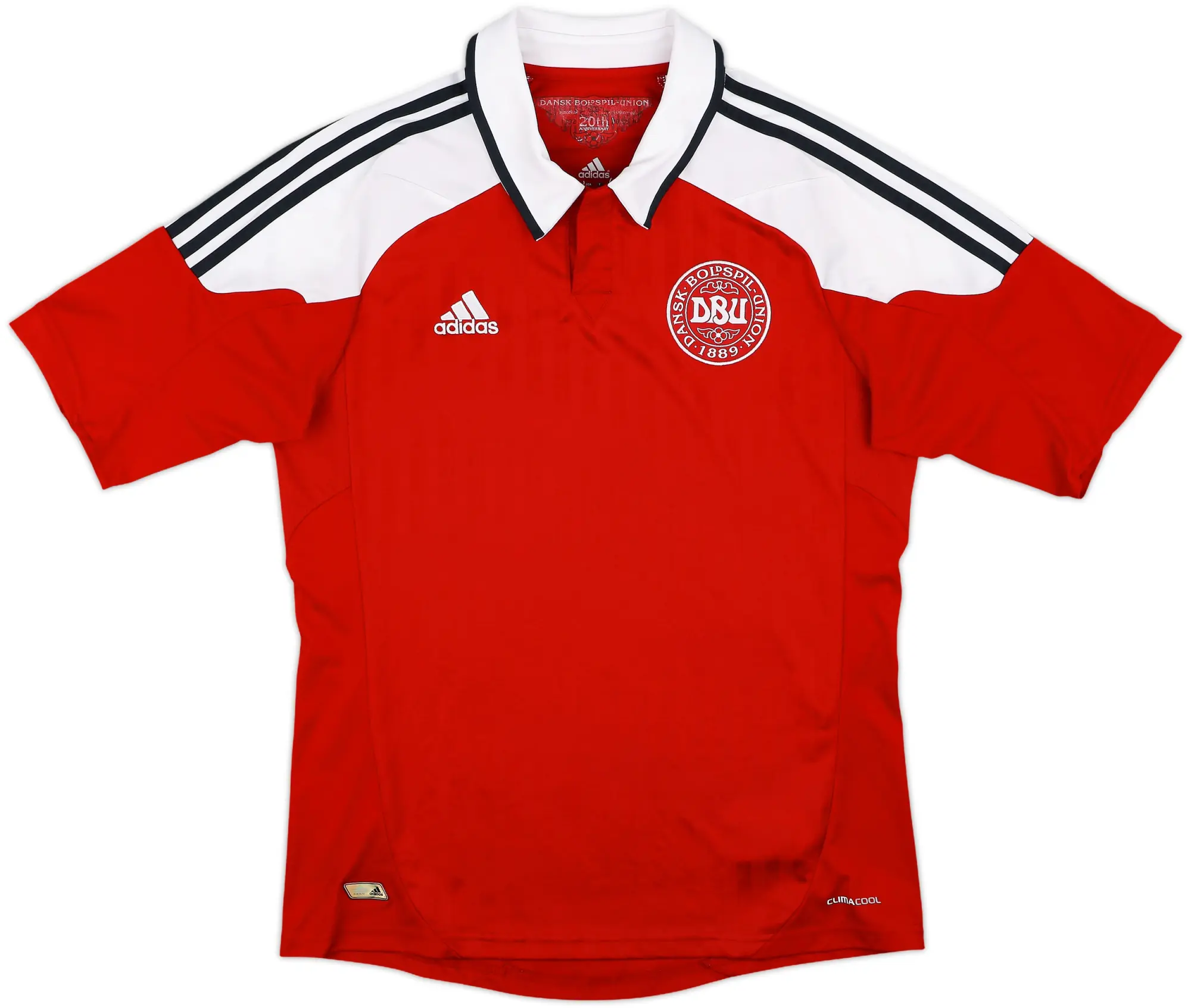 adidas Denmark Mens SS Home Shirt 2012