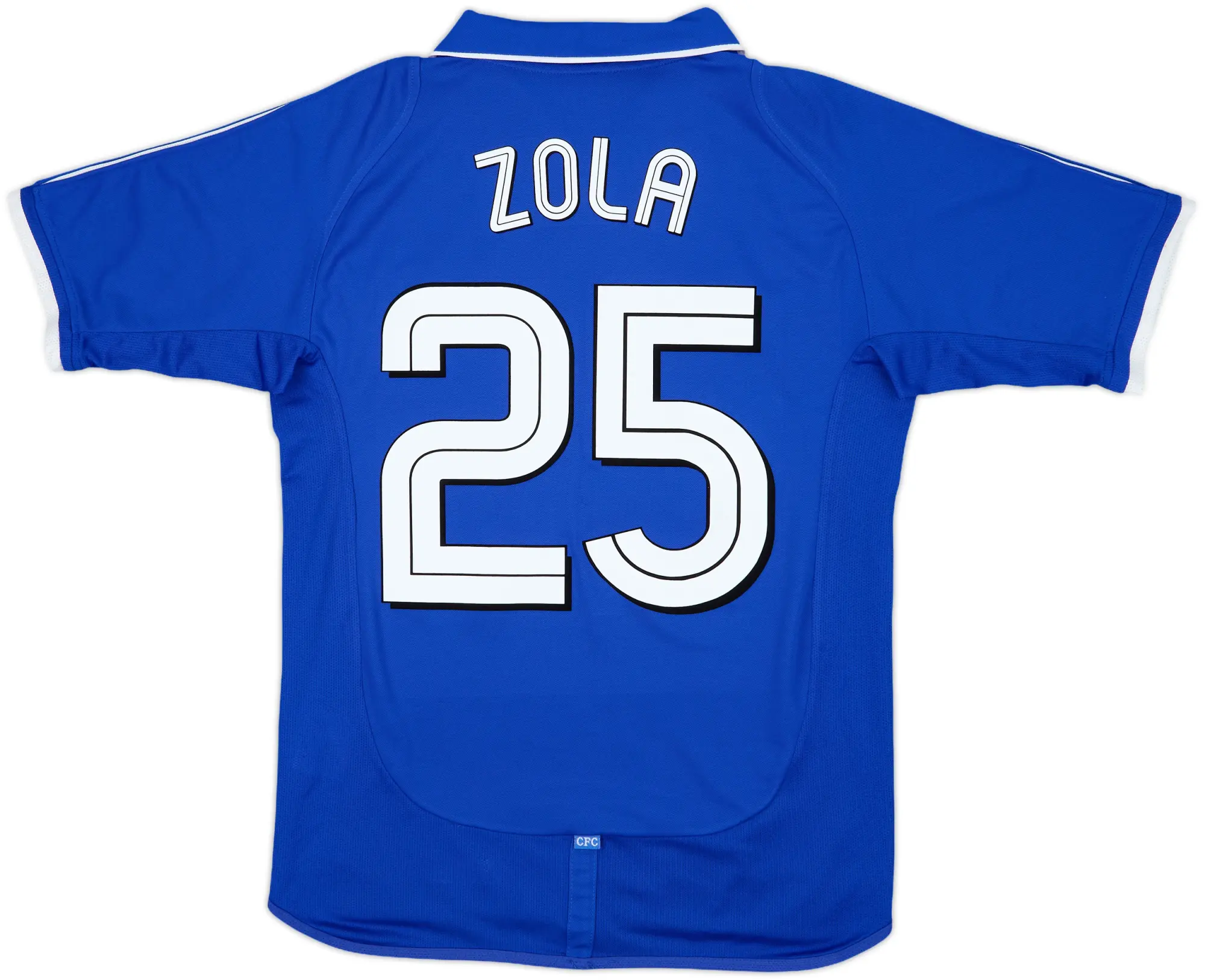 2001-03 Chelsea Home Shirt Zola #25 - 8/10 - (S)