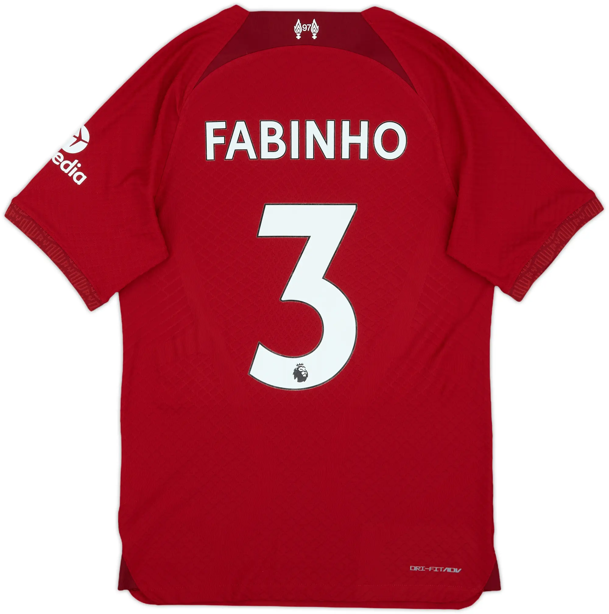 2022-23 Liverpool Authentic Home Shirt Fabinho #3 - 8/10 - (S)