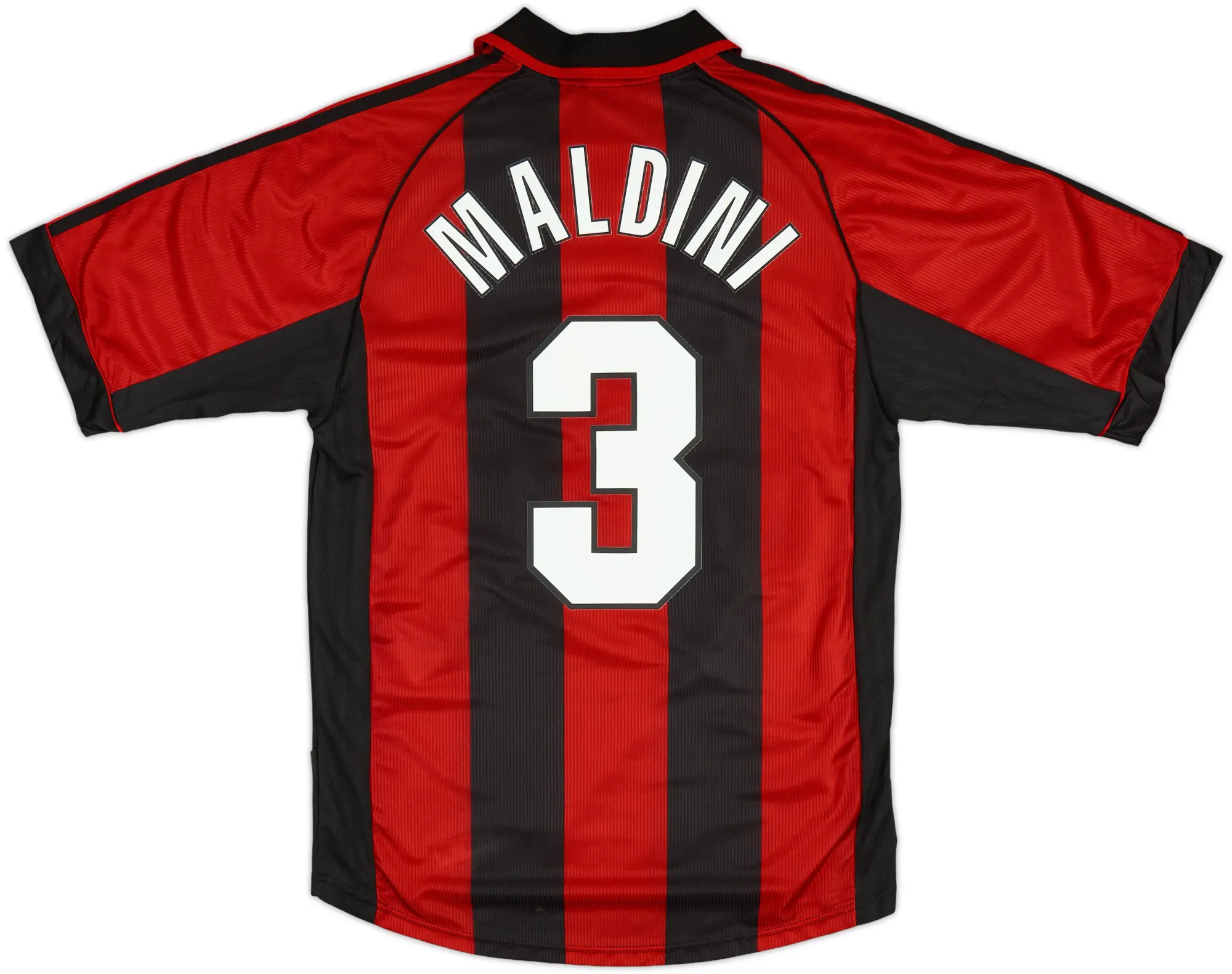 1998-00 AC Milan Home Shirt Maldini #3 - 6/10 - (S)