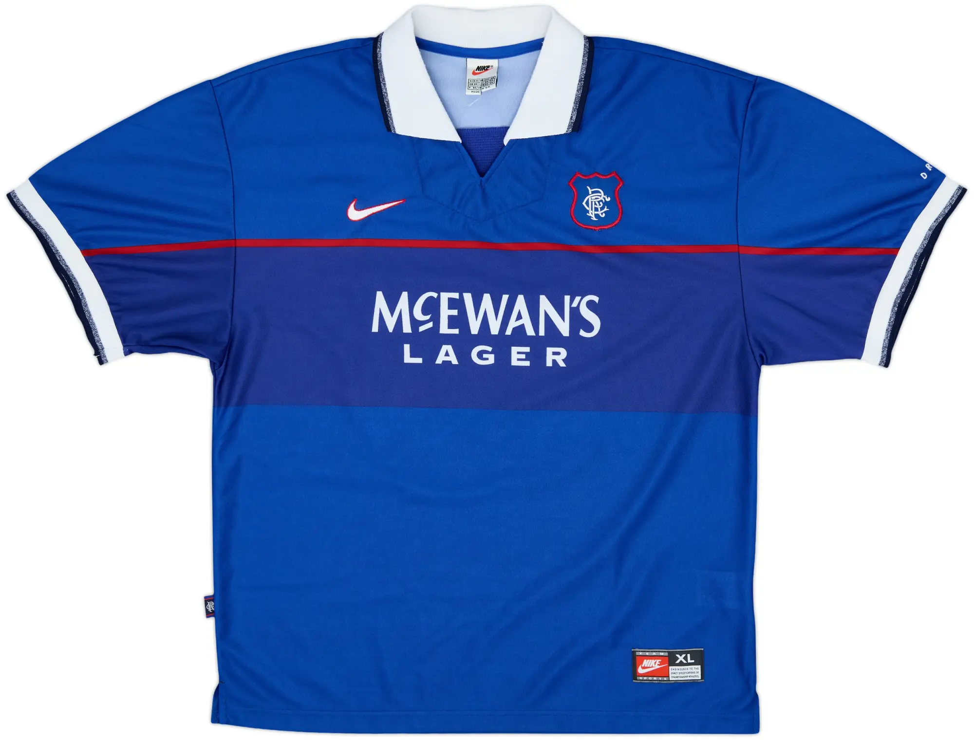 Nike Rangers Mens SS Home Shirt 1997/99