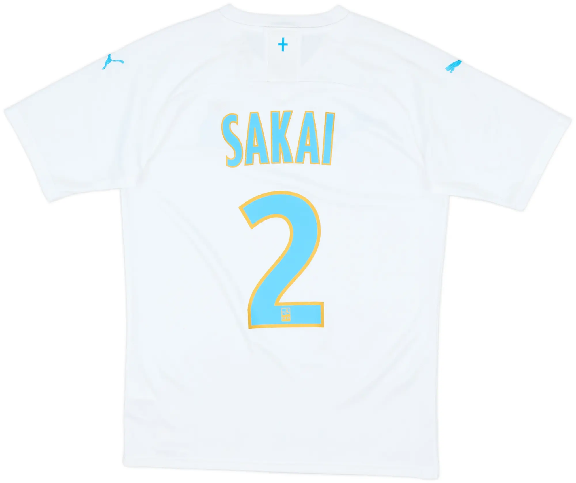 2019-20 Olympique Marseille Home Shirt Sakai #2 - 10/10 - (S)
