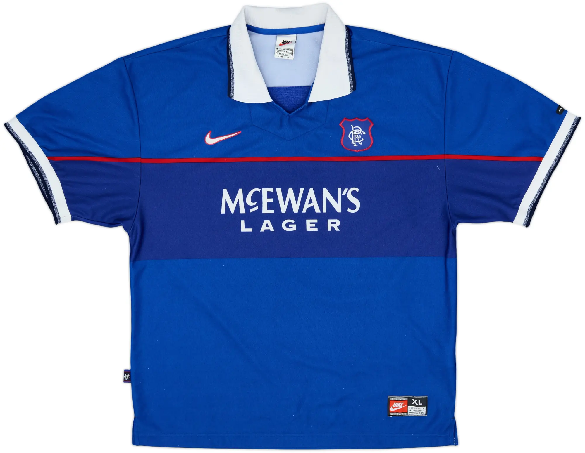 Nike Rangers Mens SS Home Shirt 1997/99