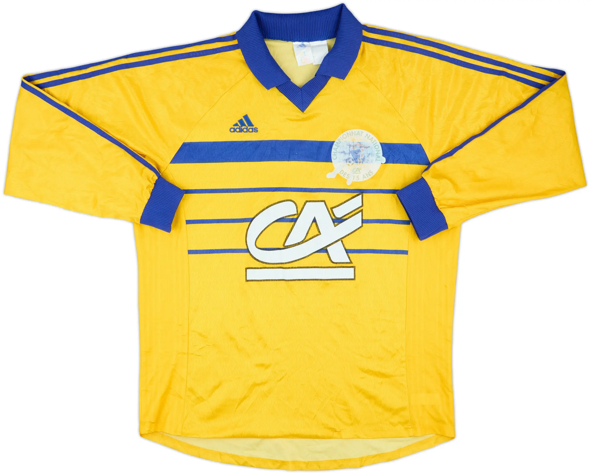 adidas France Mens LS Home Shirt 1990