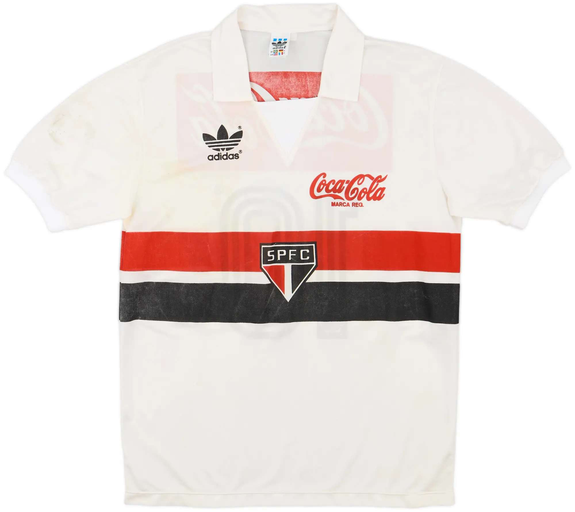 adidas Sao Paulo Mens SS Home Shirt 1987/88