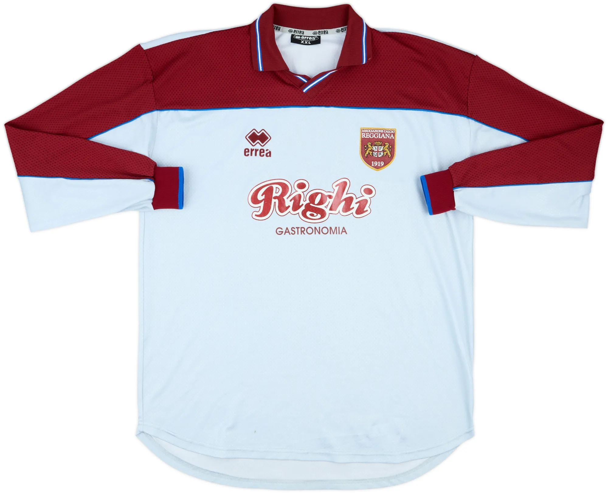 Errea A.C. Reggiana Mens LS Goalkeeper Home Shirt 1998/99