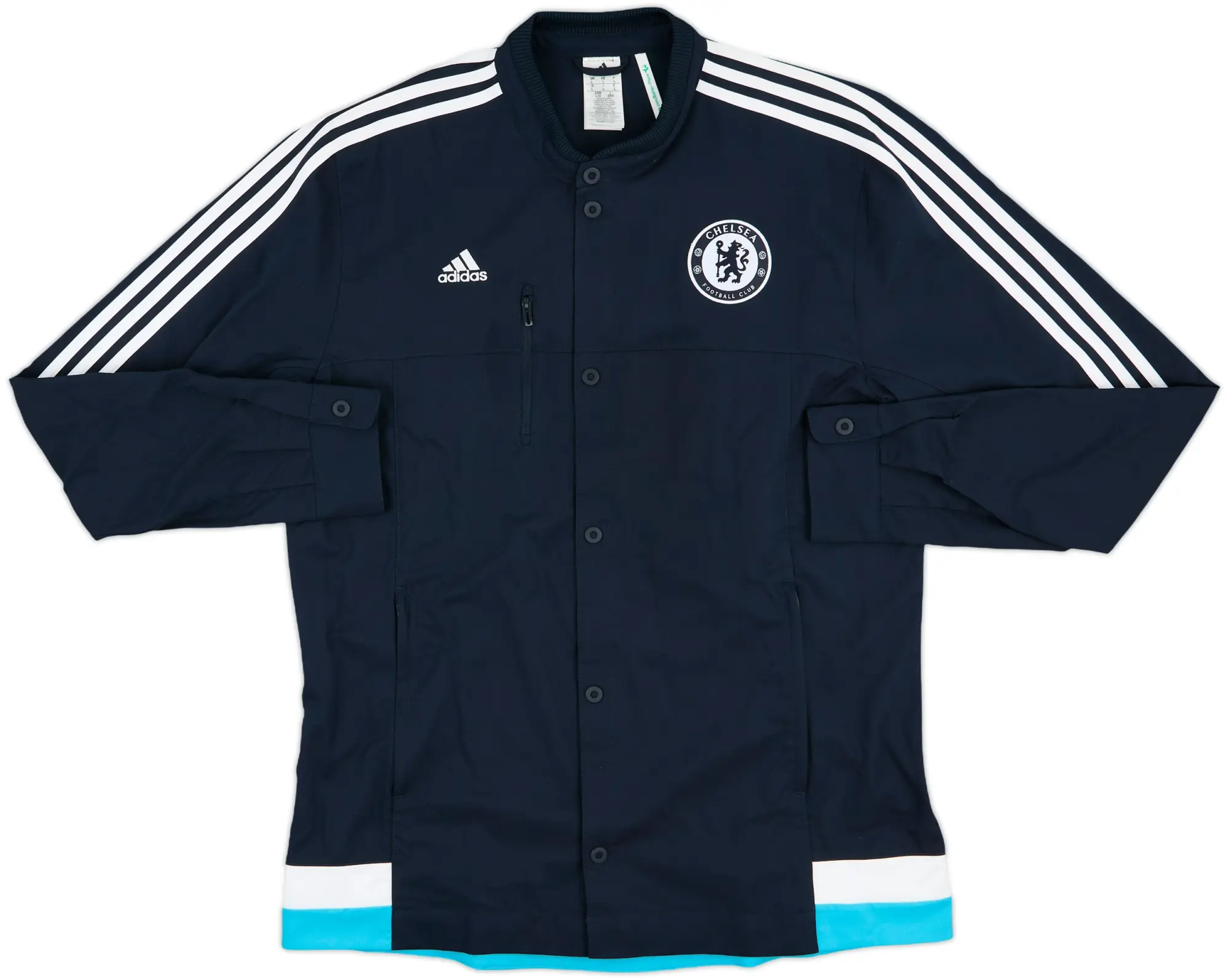 2014-15 Chelsea adidas Button Track Jacket - 9/10 - (L)