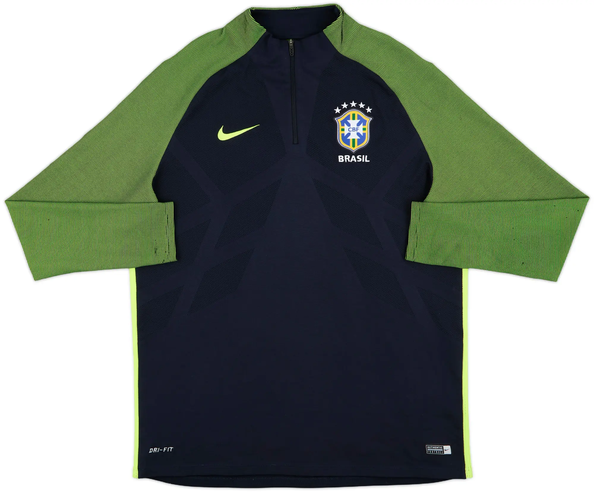2016-17 Brazil Nike 1/4 Zip Drill Top - 8/10 - (XL)