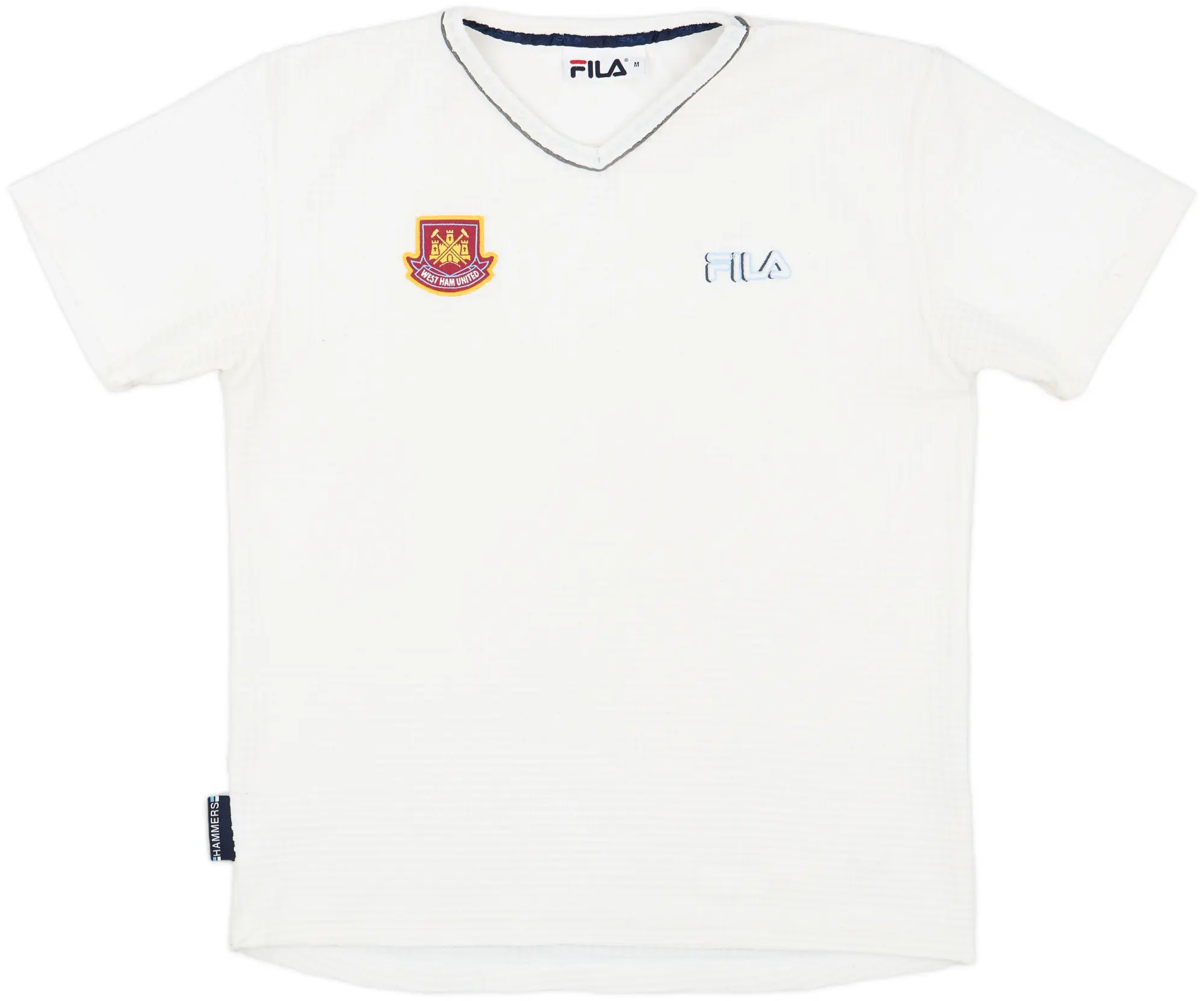 2002-03 West Ham Fila Woven Training Shirt - 9/10 - (M)