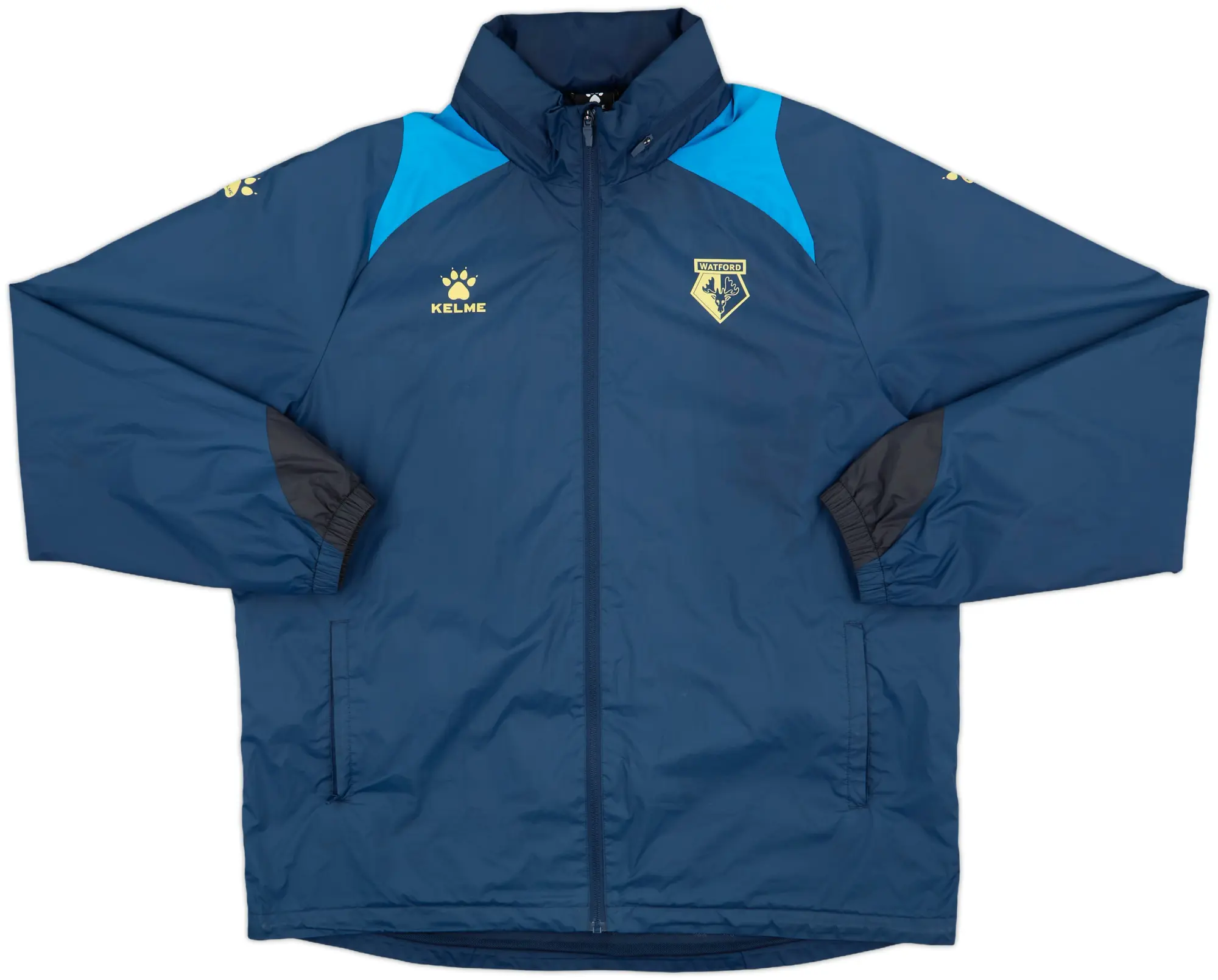 2021-22 Watford Kelme Hooded Rain Jacket - 8/10 - (XXL)