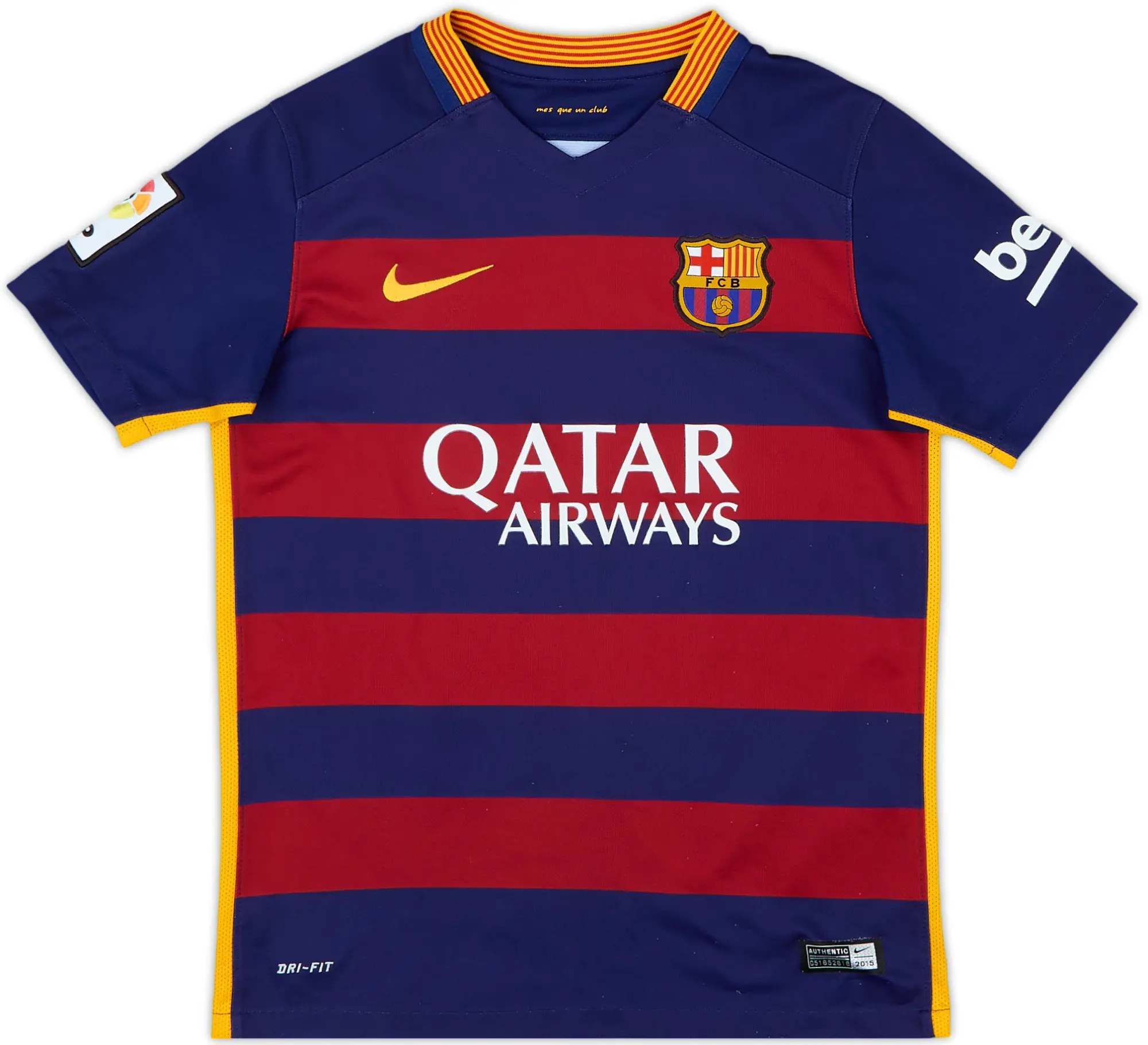 Nike Barcelona Boys SS Home Shirt 2015/16