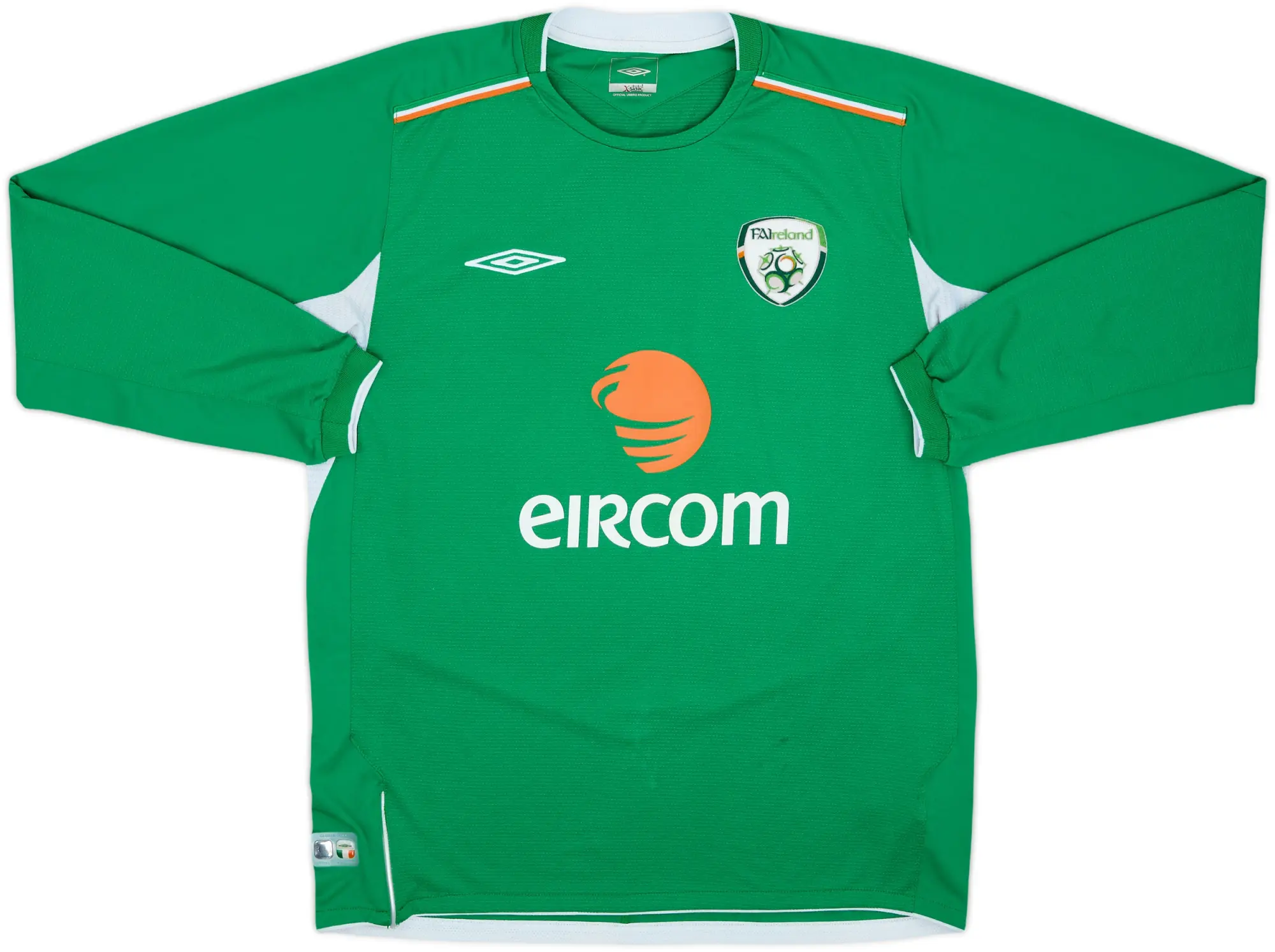 2004-06 Ireland Home L/S Shirt - 8/10 - (M)