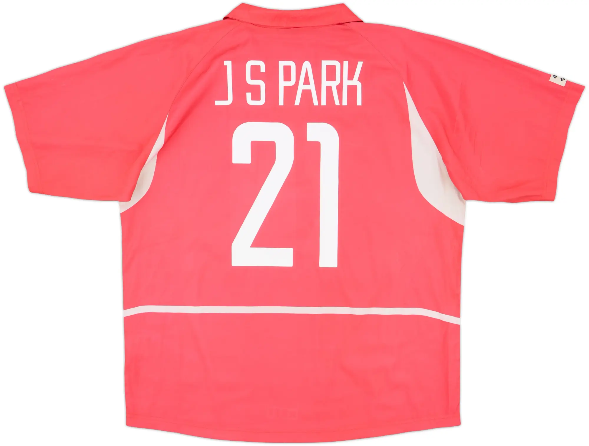 2002-03 South Korea Home Shirt J.S.Park #21 - 6/10 - (L)