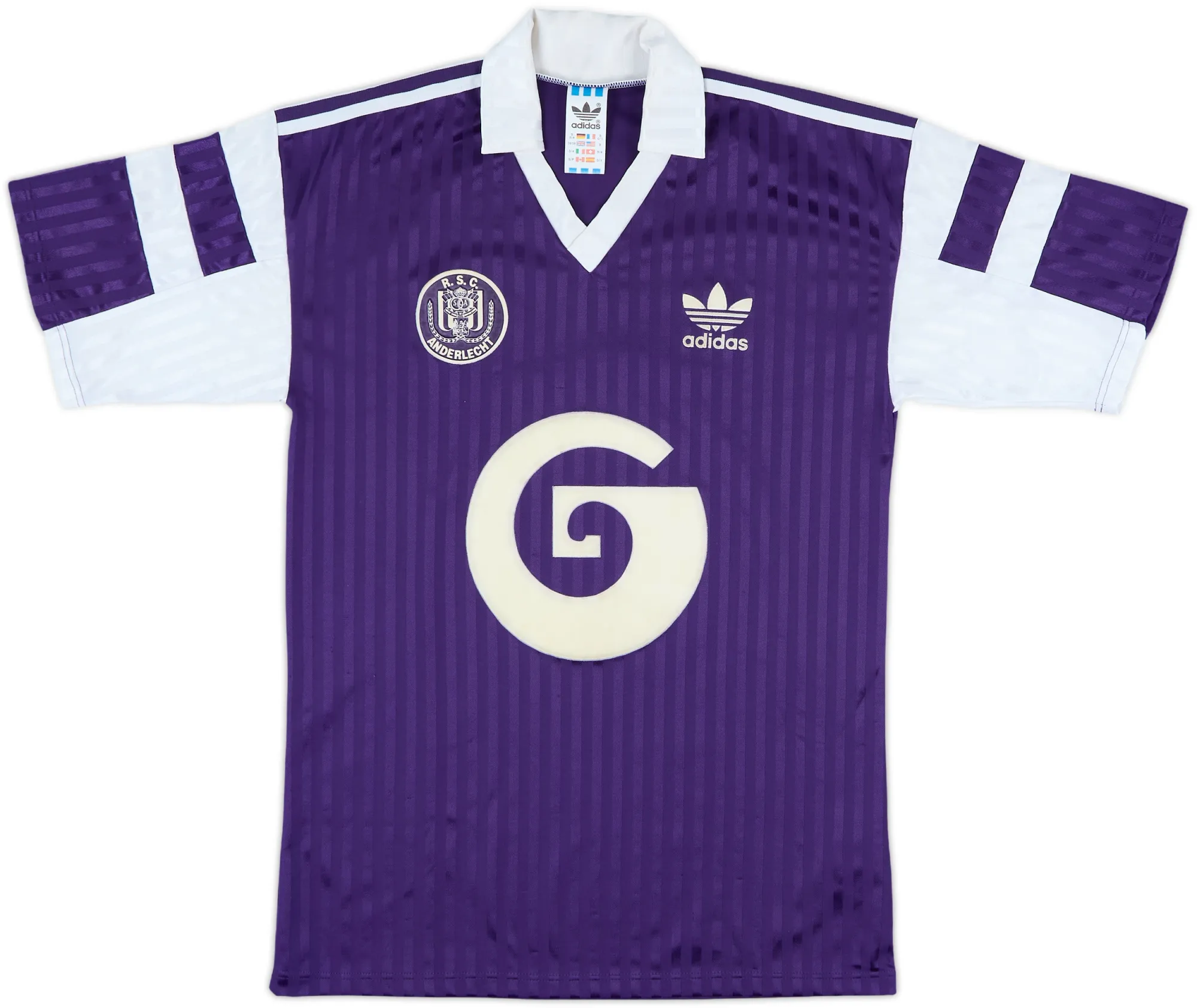 adidas Anderlecht Mens SS Away Shirt 1990/91