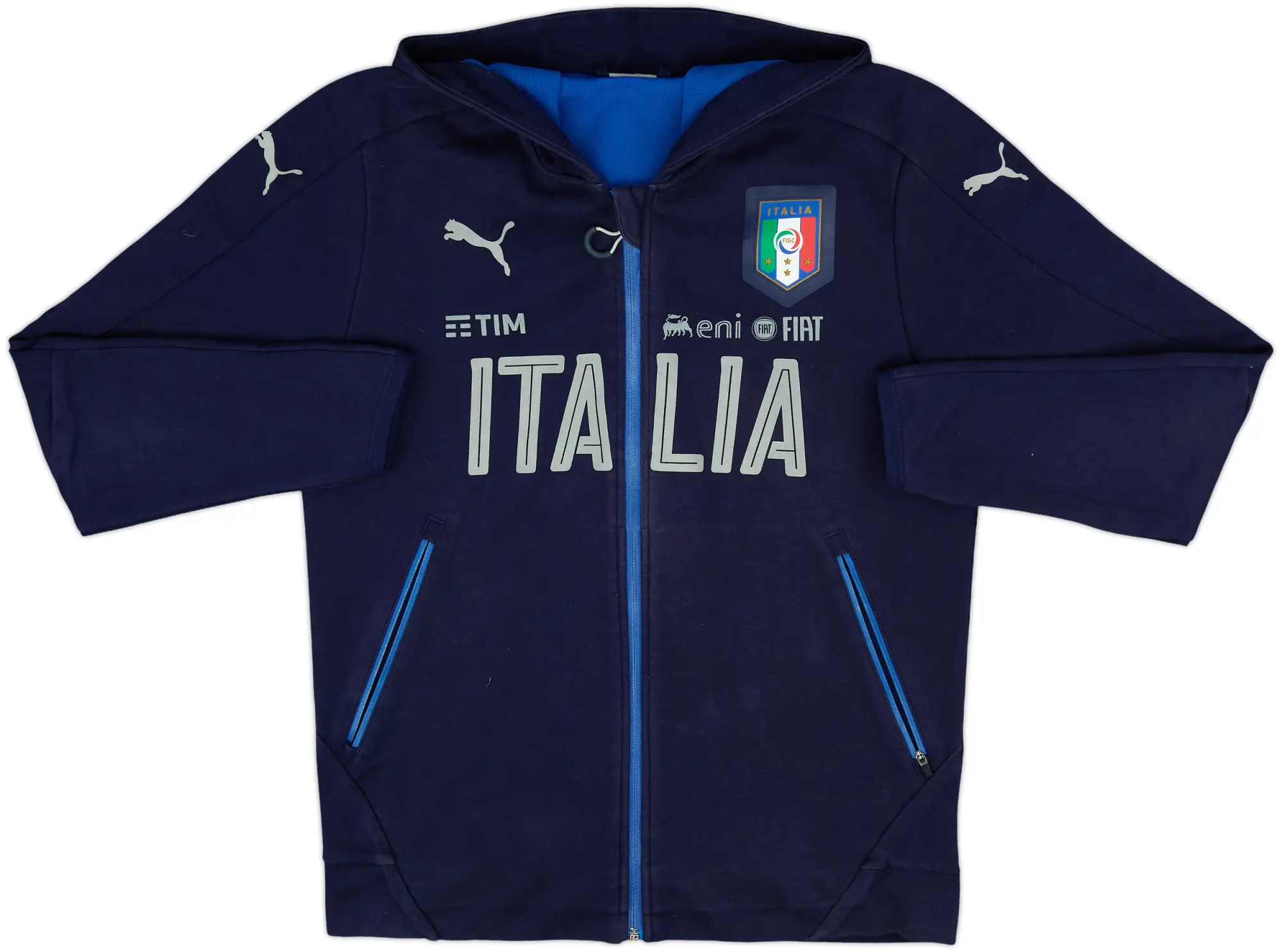 2016-17 Italy Puma Casuals Hooded Jacket - 7/10 - (M)