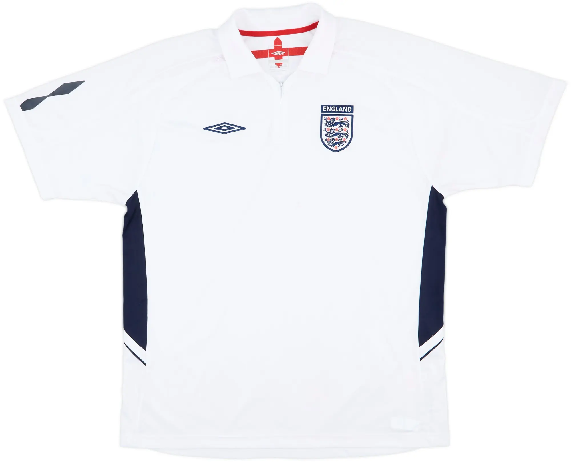 2007-09 England Umbro 1/4 Zip Polo Shirt - 7/10 - (XL)