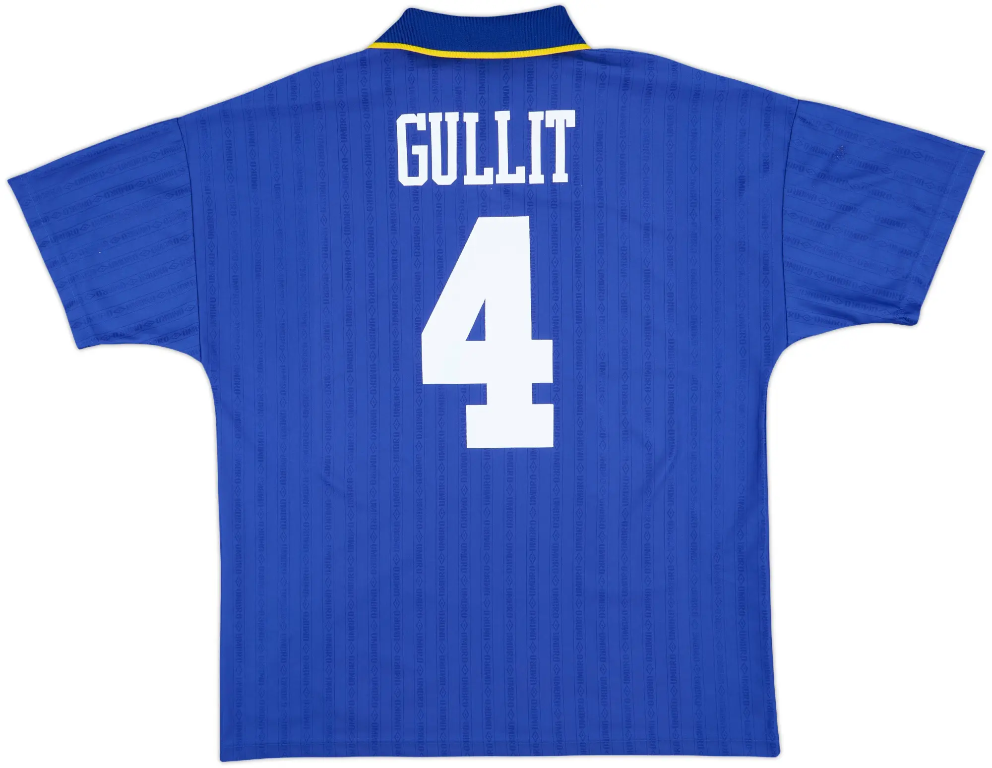 1995-97 Chelsea Home Shirt Gullit #4 - 6/10 - (XL)