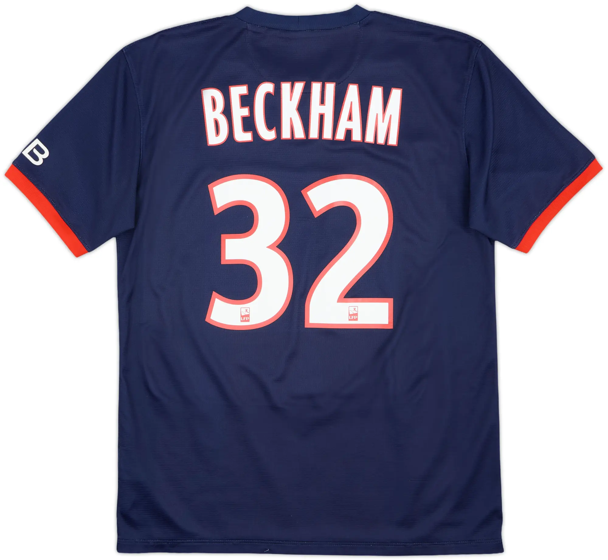 2013-14 Paris Saint-Germain Home Shirt Beckham #32 - 9/10 - (M)