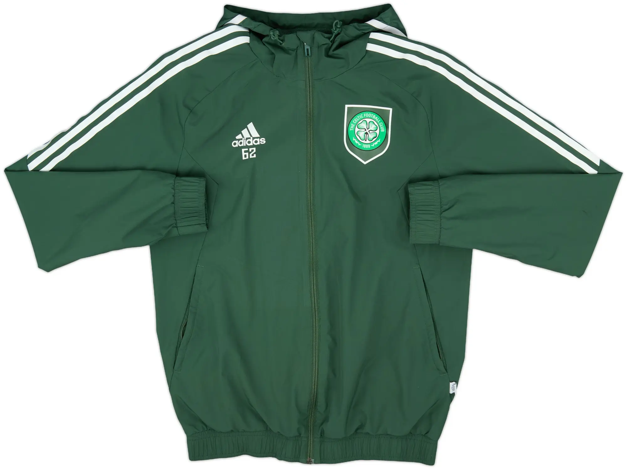 2022-23 Celtic adidas Player Issue Hooded Track Jacket #62 - 8/10 - (S)