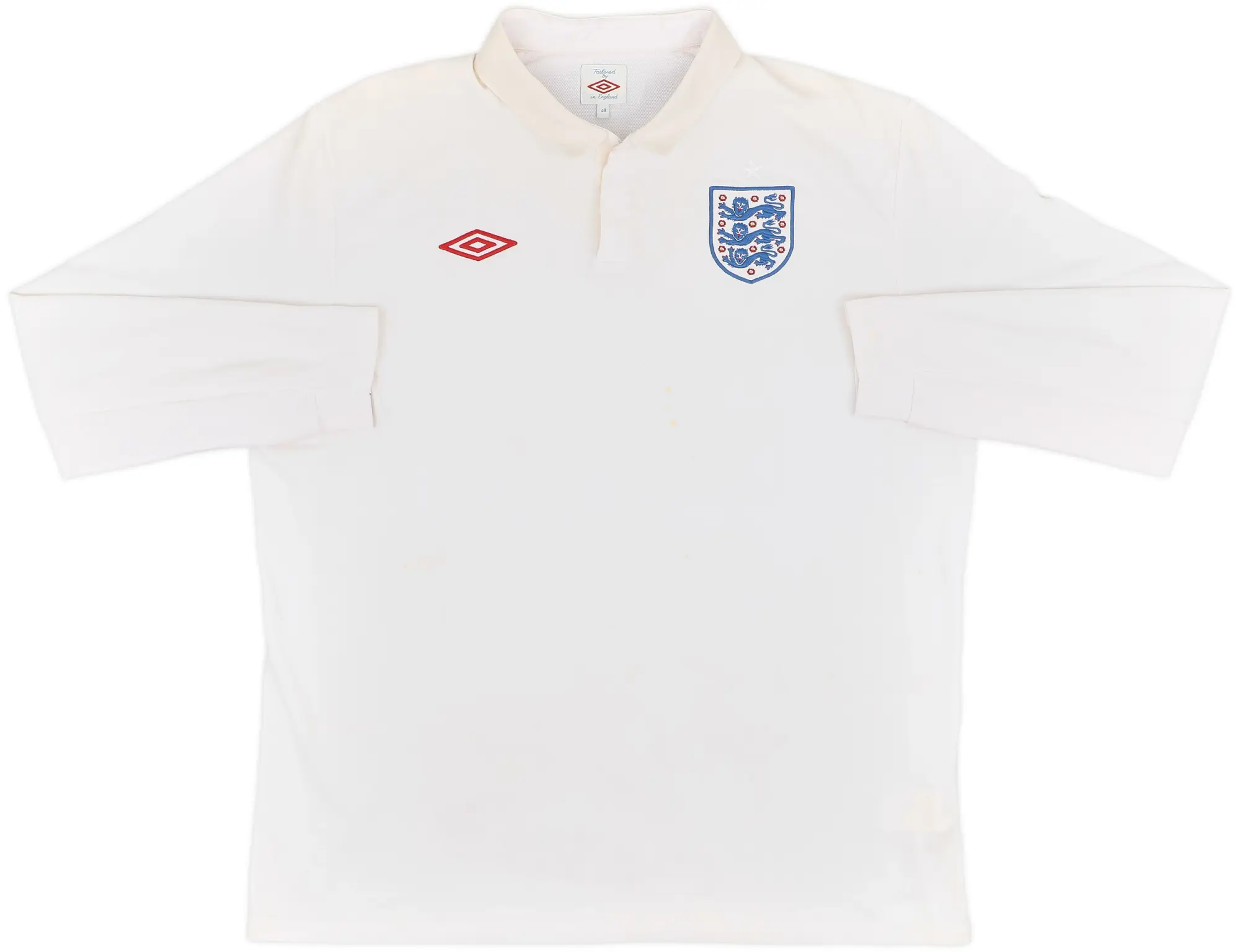 2009-10 England Home L/S Shirt - 5/10 - (XXL)