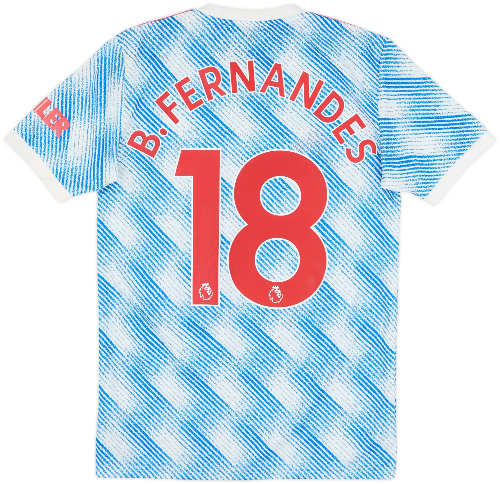 2021-22 Manchester United Away Shirt B.Fernandes #18 - 7/10 - (XS)