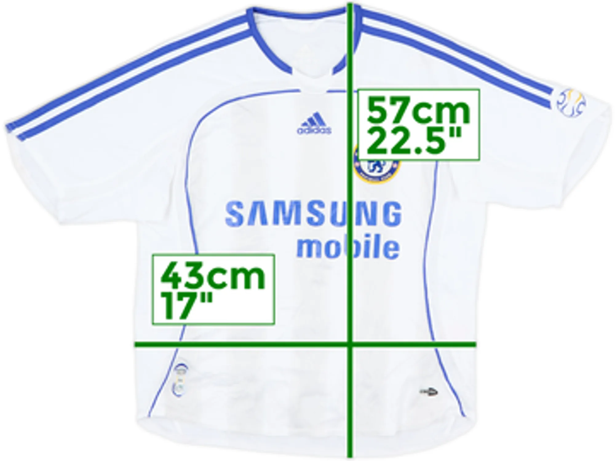 adidas Chelsea Boys SS Away Shirt 2006/07