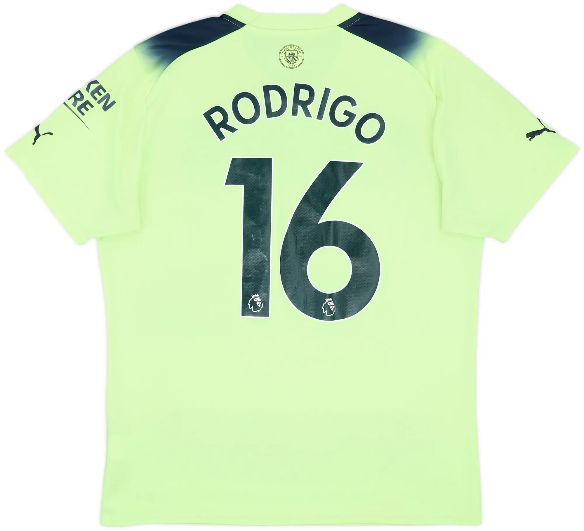 2022-23 Manchester City Third Shirt Rodrigo #16 - 7/10 - (L)
