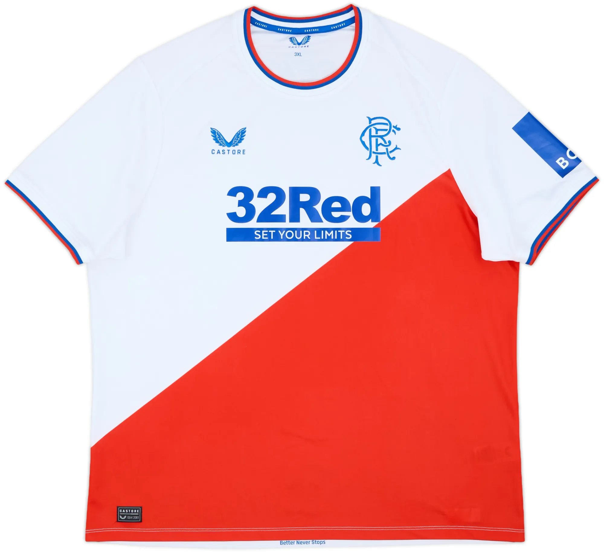 Castore Rangers Mens SS Away Shirt 2022/23