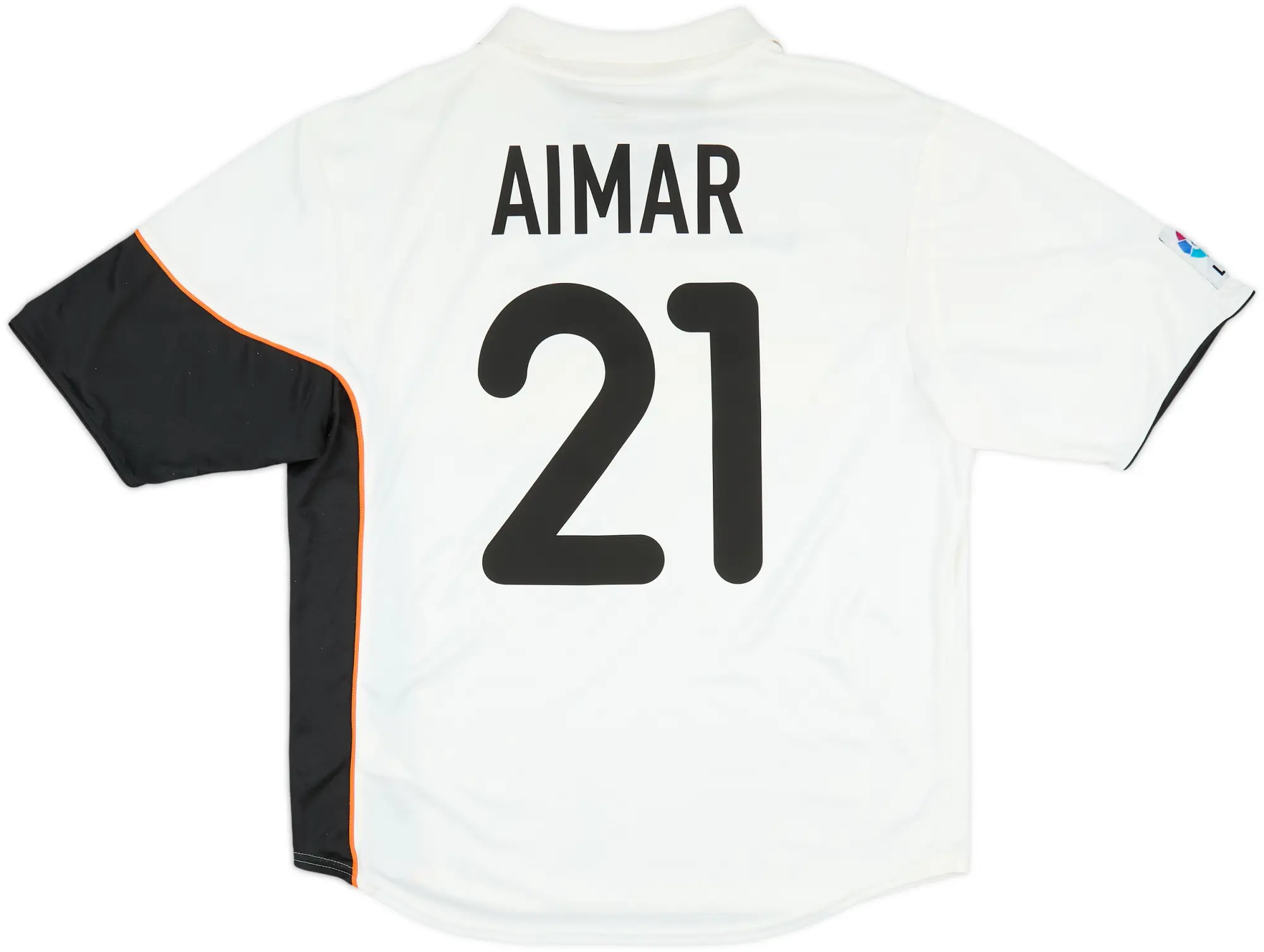 2001-02 Valencia Home Shirt Aimar #21 - 6/10 - (L)
