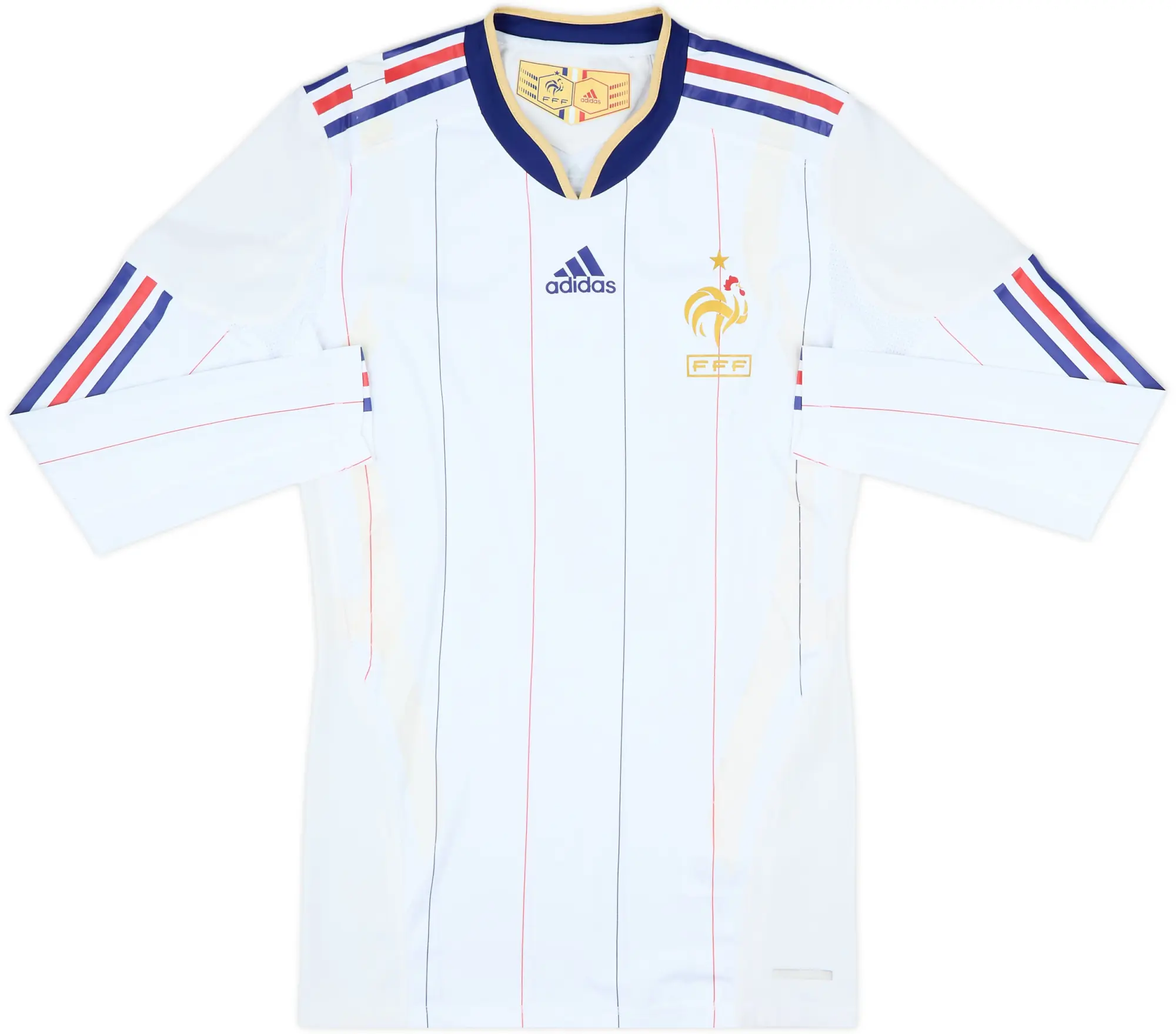 2009-10 France Player Issue TechFit Away L/S Shirt - 5/10 - (M)