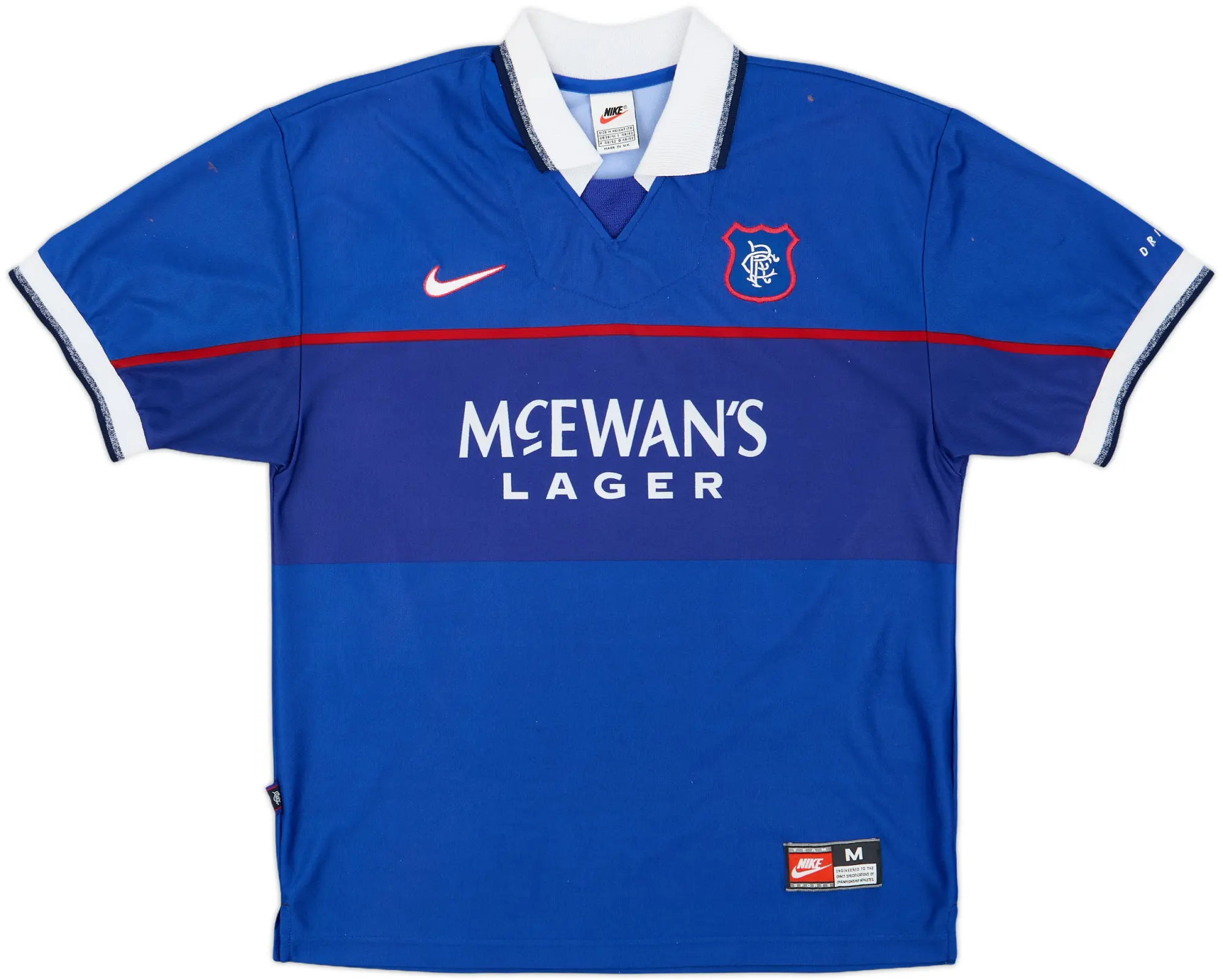 Nike Rangers Mens SS Home Shirt 1997/99