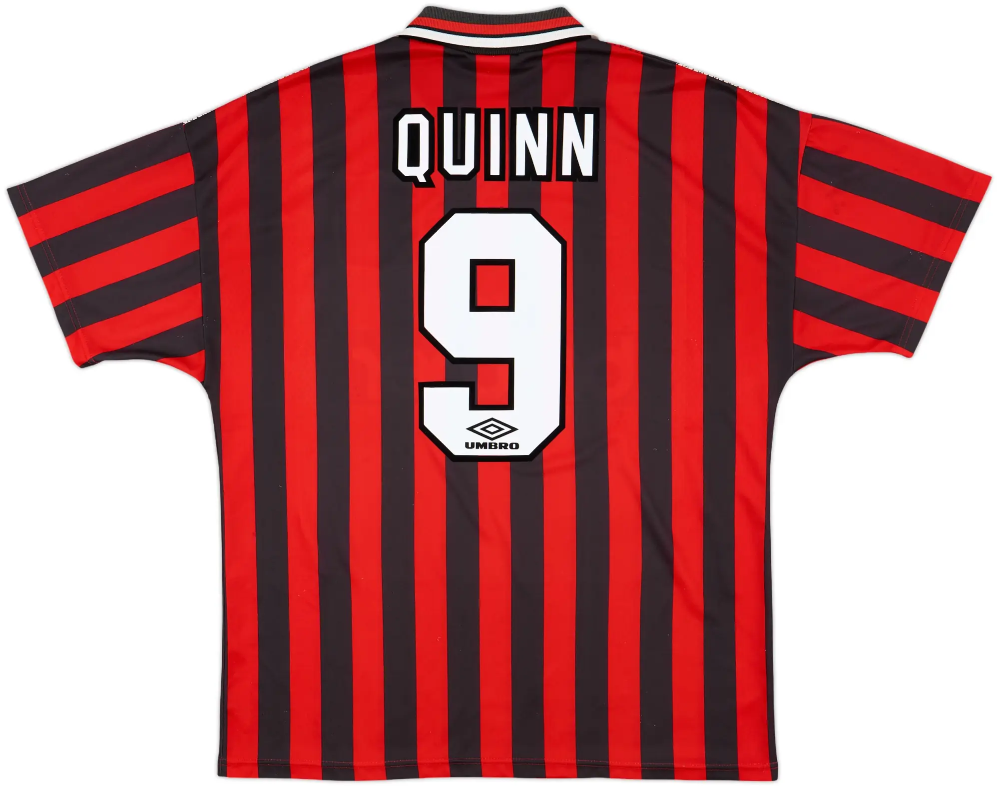 1994-96 Manchester City Away Shirt Quinn #9 - 8/10 - (XL)