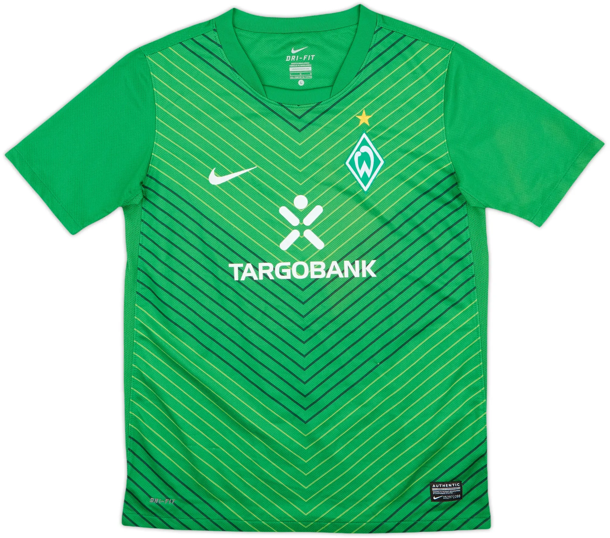 Nike Werder Bremen Boys SS Home Shirt 2011/12