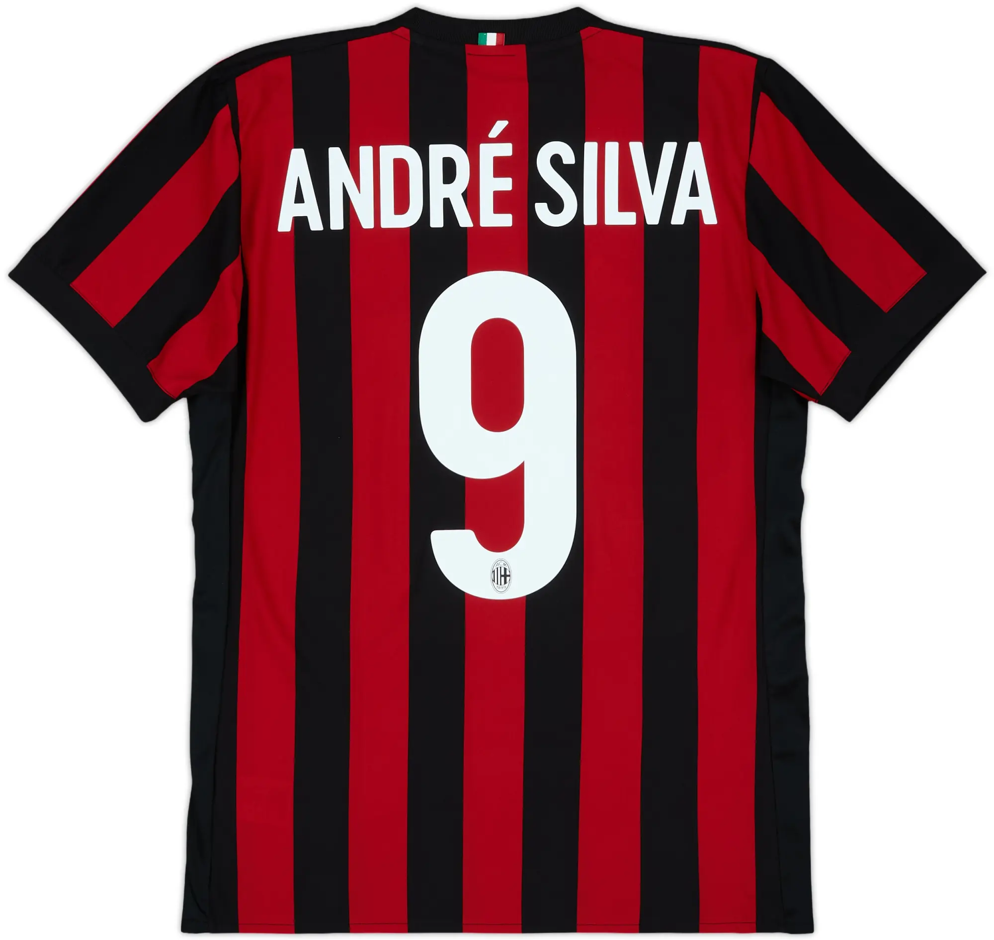 2017-18 AC Milan Home Shirt Andre Silva #9 - 7/10 - (M)