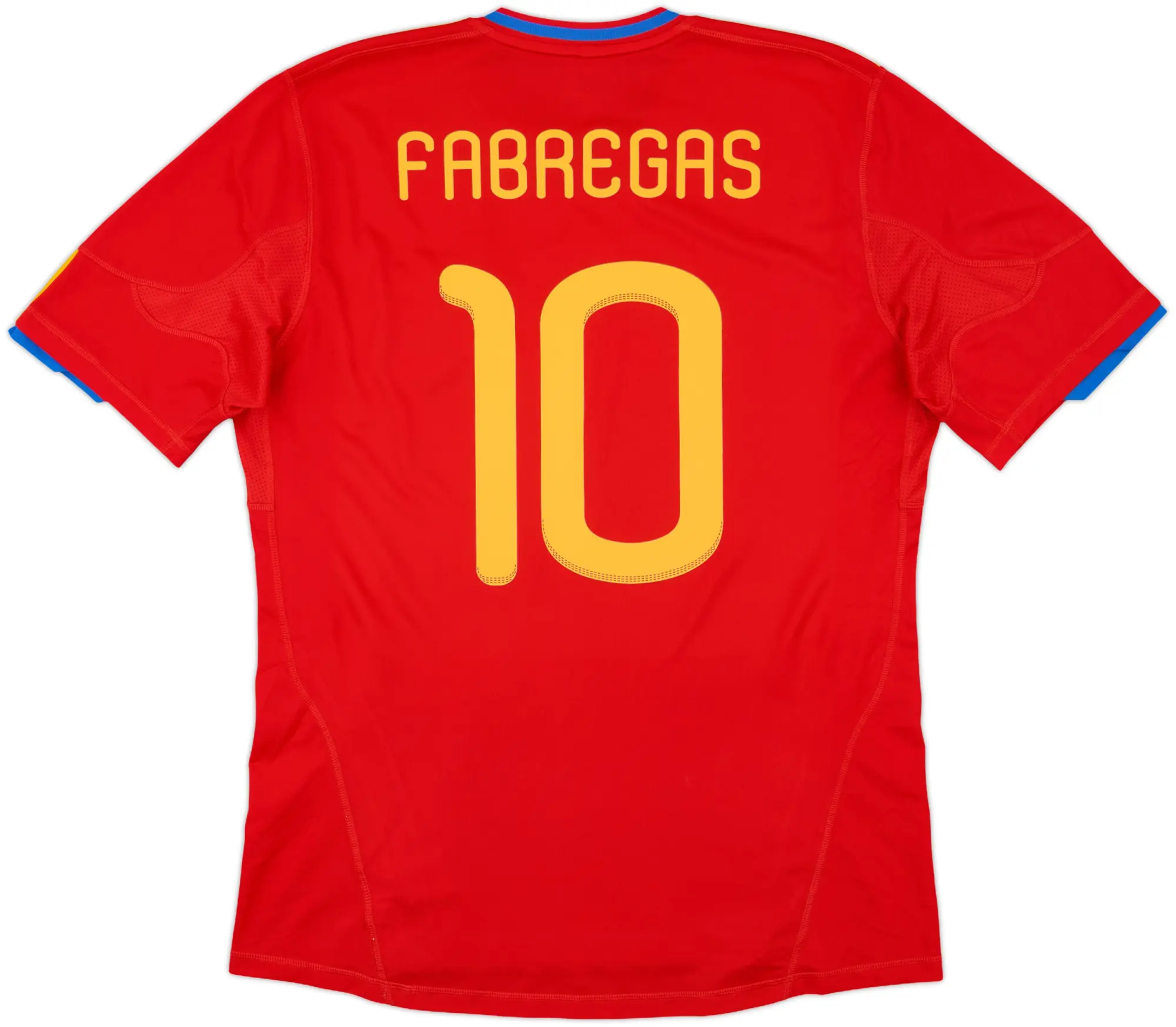 2009-10 Spain Home Shirt Fabregas #10 - 8/10 - (L)