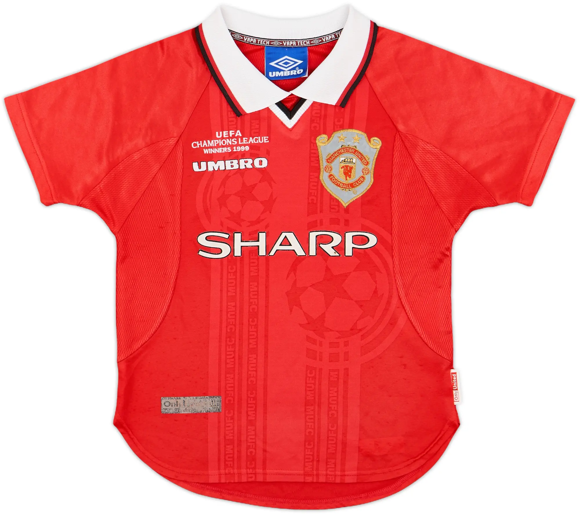 1999-00 Manchester United 'CL Winners' Shirt - 7/10 - (S.Boys)