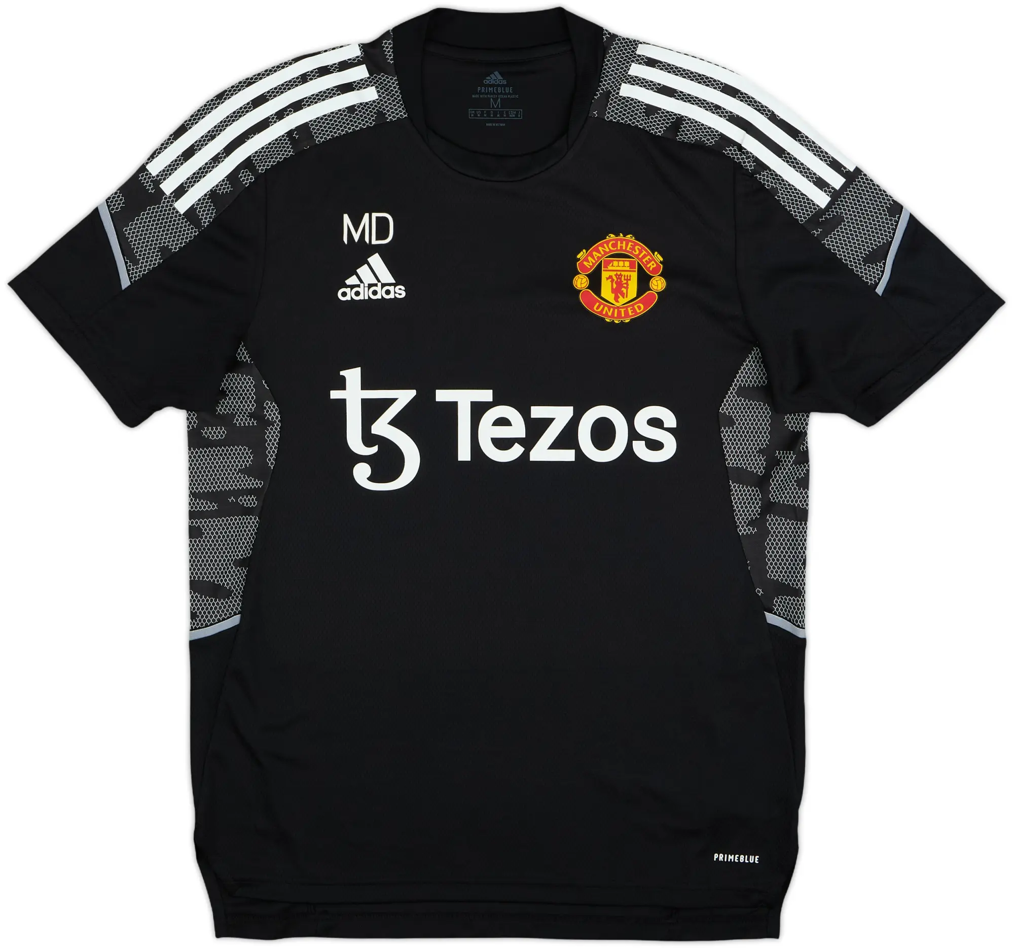 2020-21 Manchester United Staff Issue adidas Training Shirt 'MD' - 9/10 - (M)