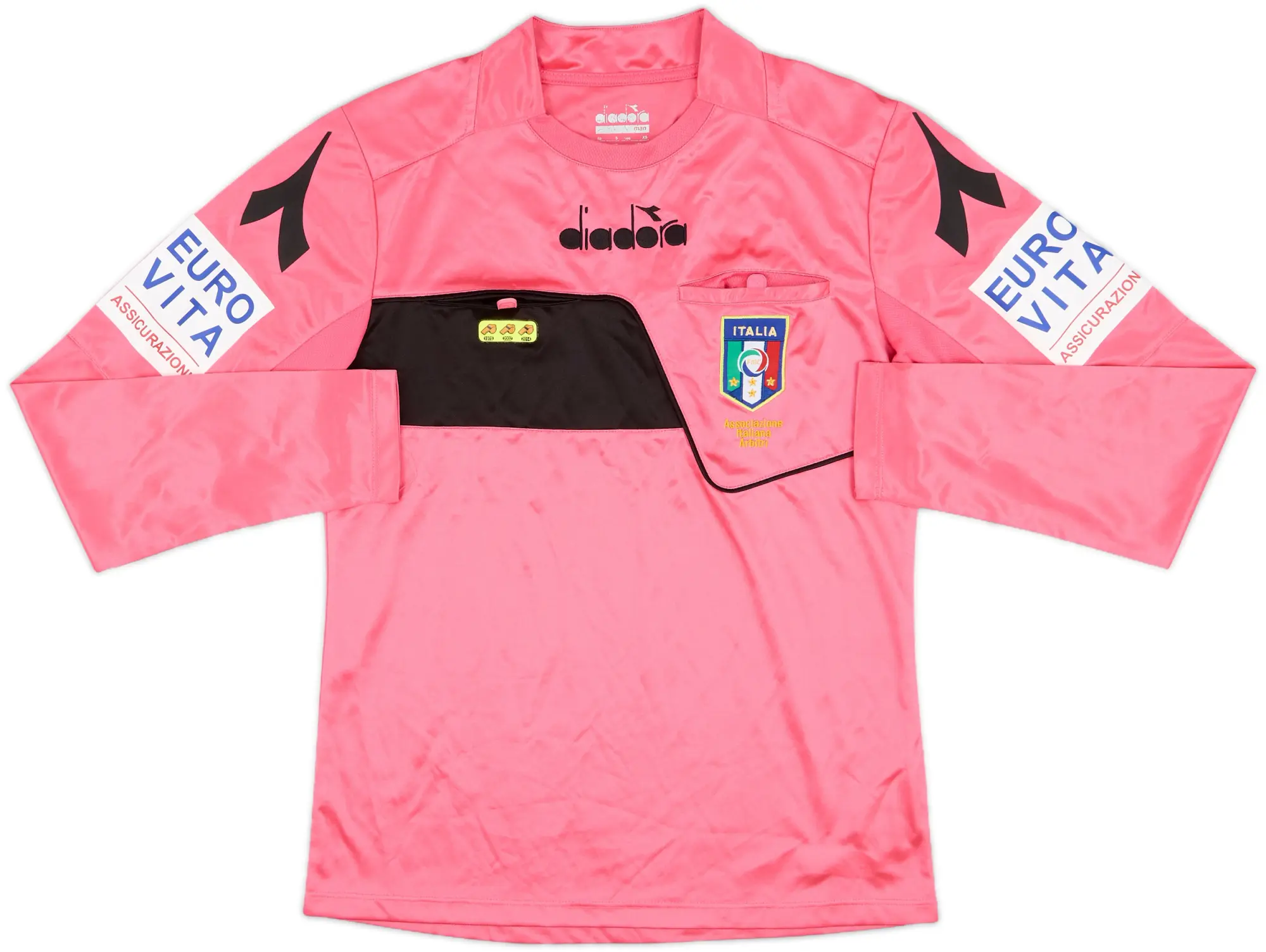 2017-18 Italy Diadora Referee L/S Shirt - 9/10 - (XS)