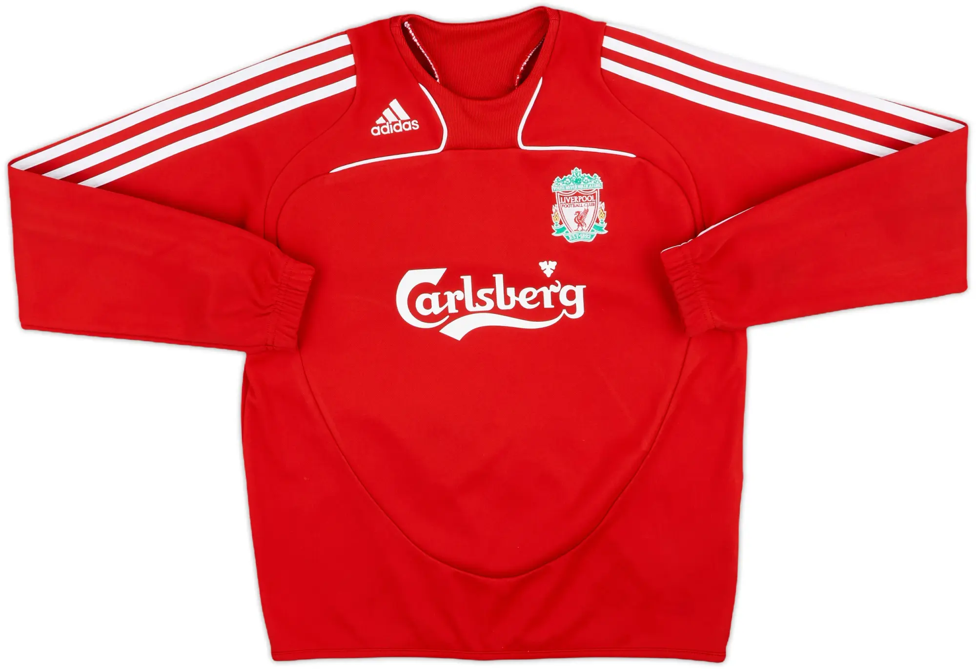 2008-09 Liverpool adidas Sweat Top - 8/10 - (M.Boys)