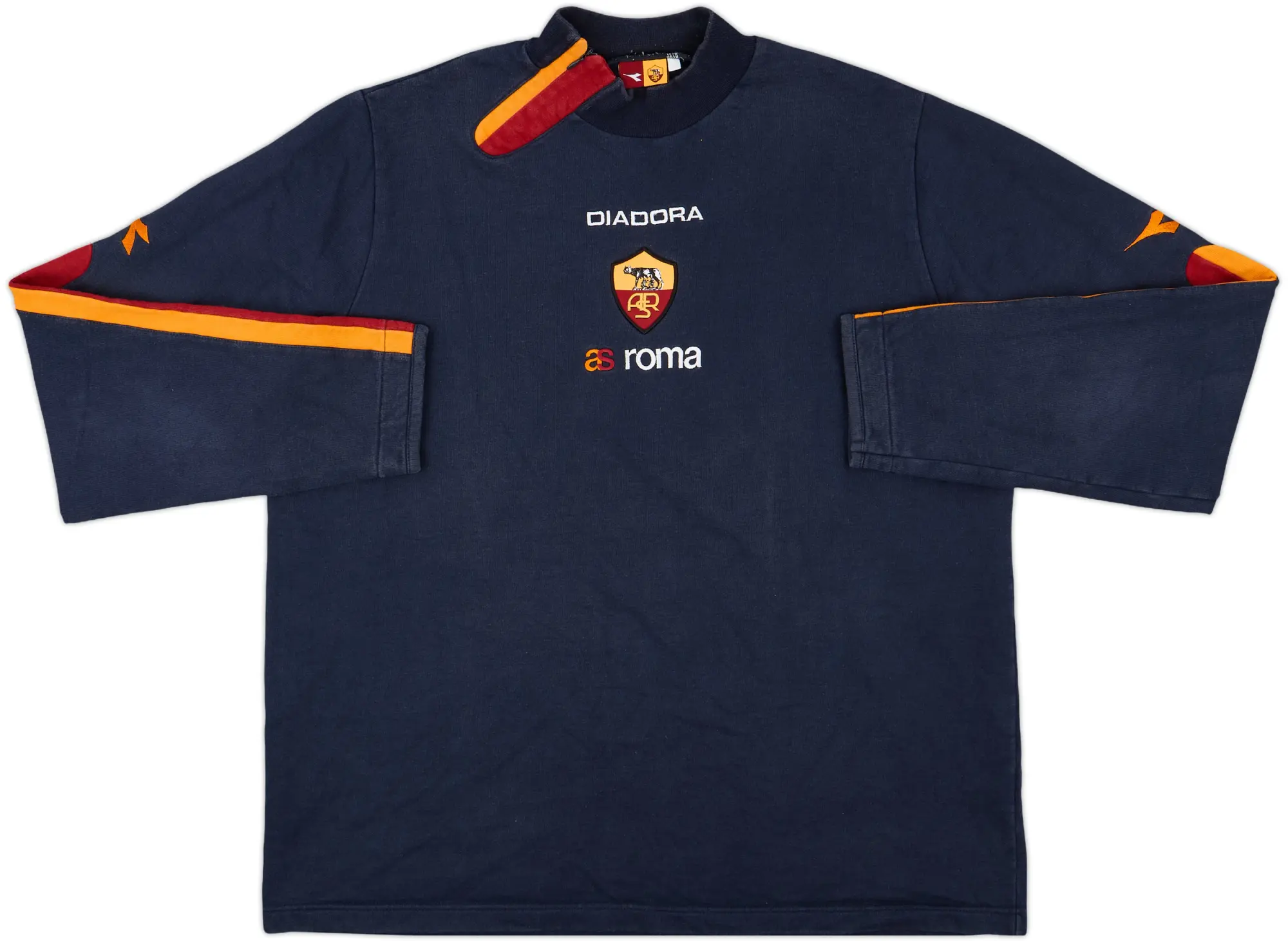 2003-04 Roma Kappa 1/4 Zip Sweat Top - 7/10 - (XXL)