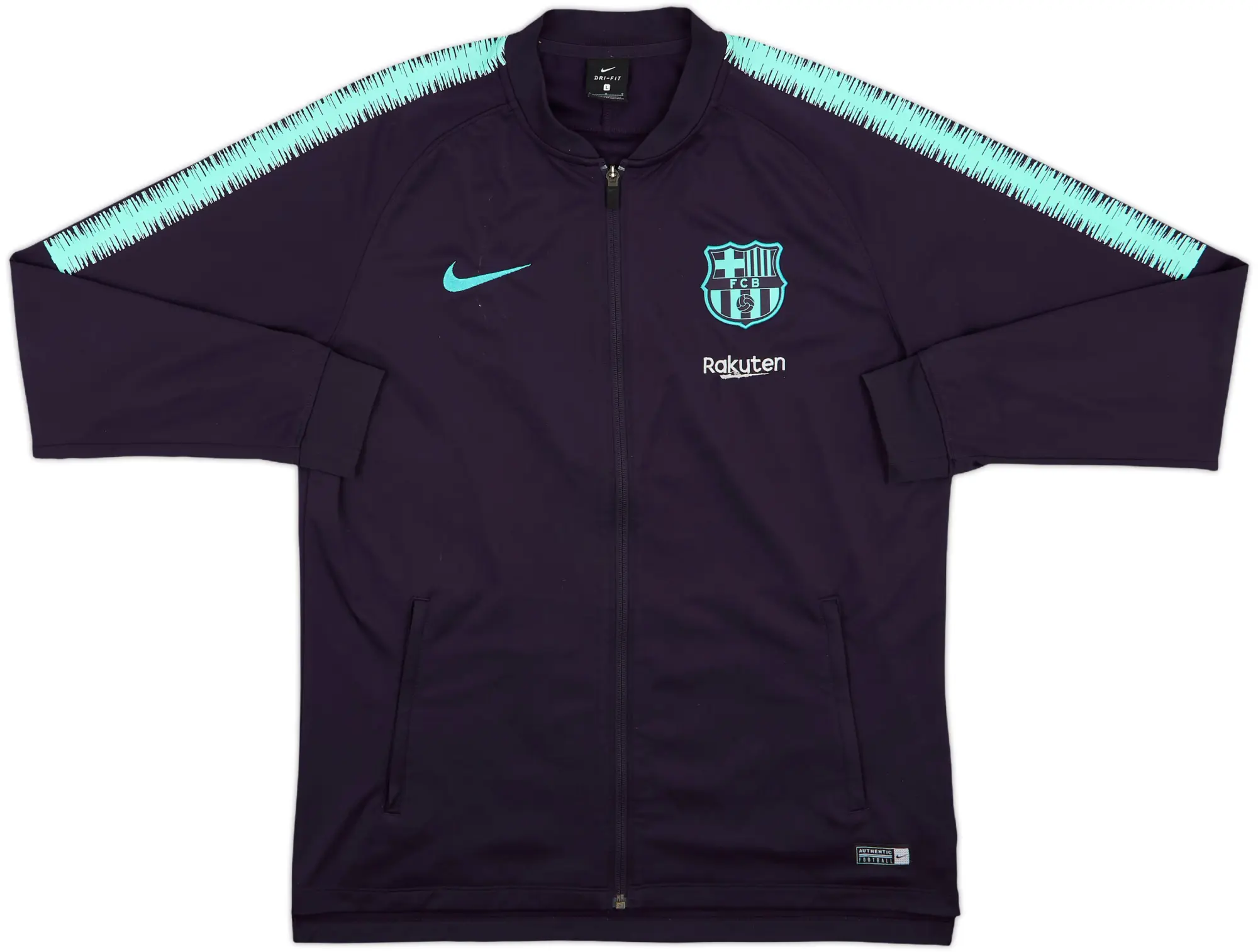 2018-19 Barcelona Nike Training Track Jacket - 8/10 - (L)