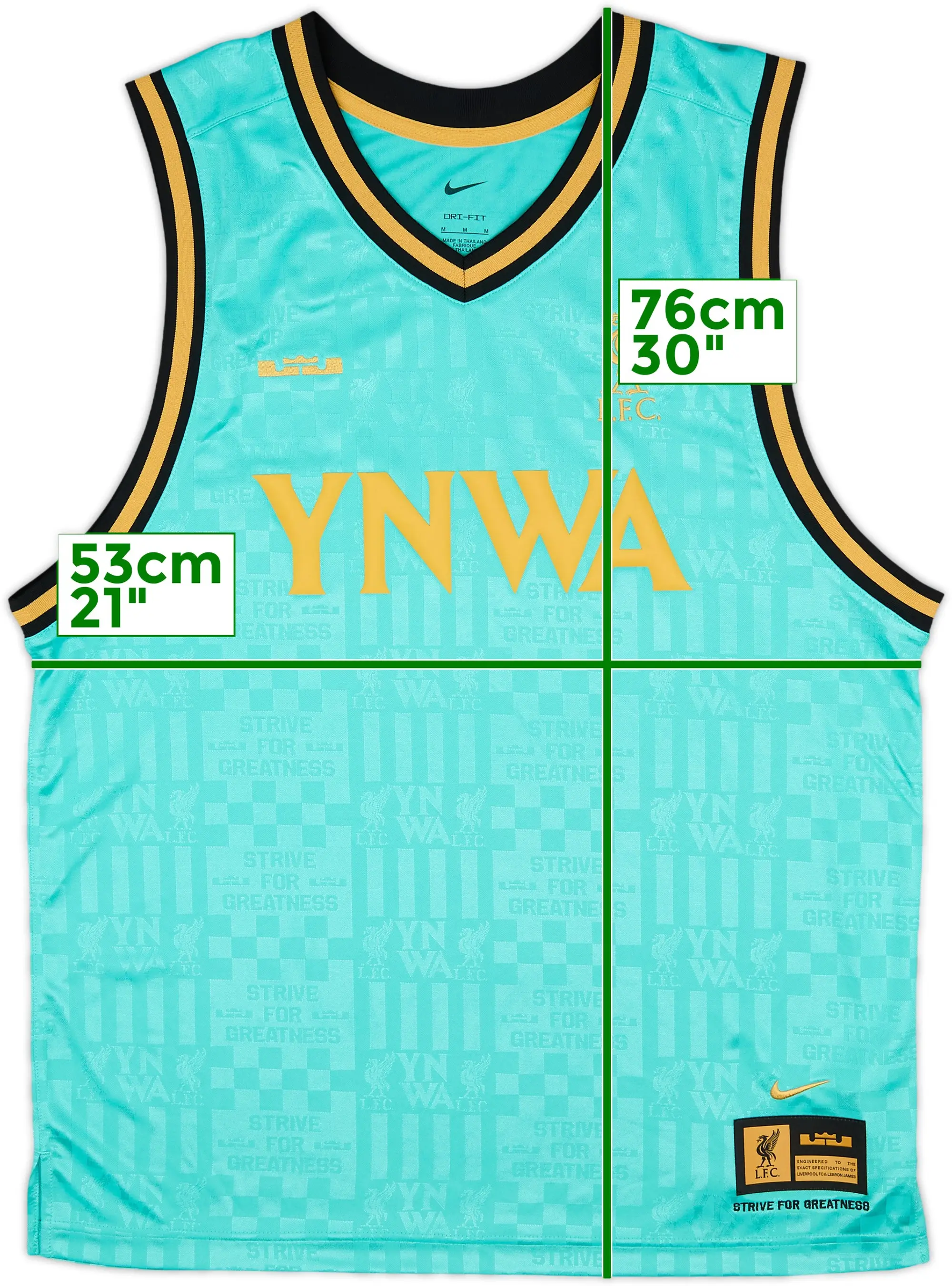 2024-25 Liverpool Nike Lebron Basketball Jersey - 8/10 - (M)
