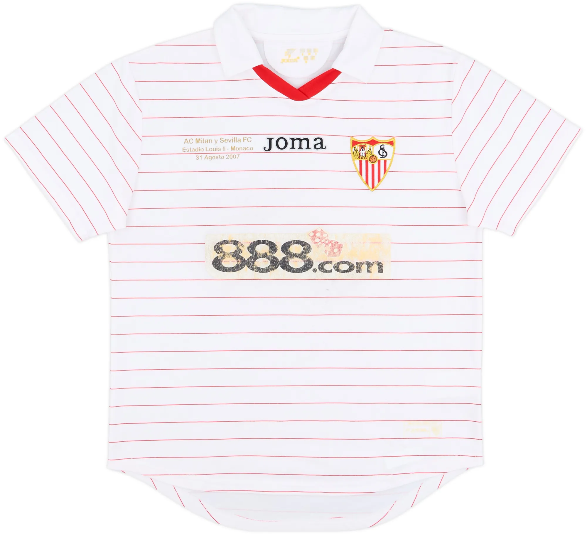Joma Sevilla Mens SS Home Shirt 2007/08